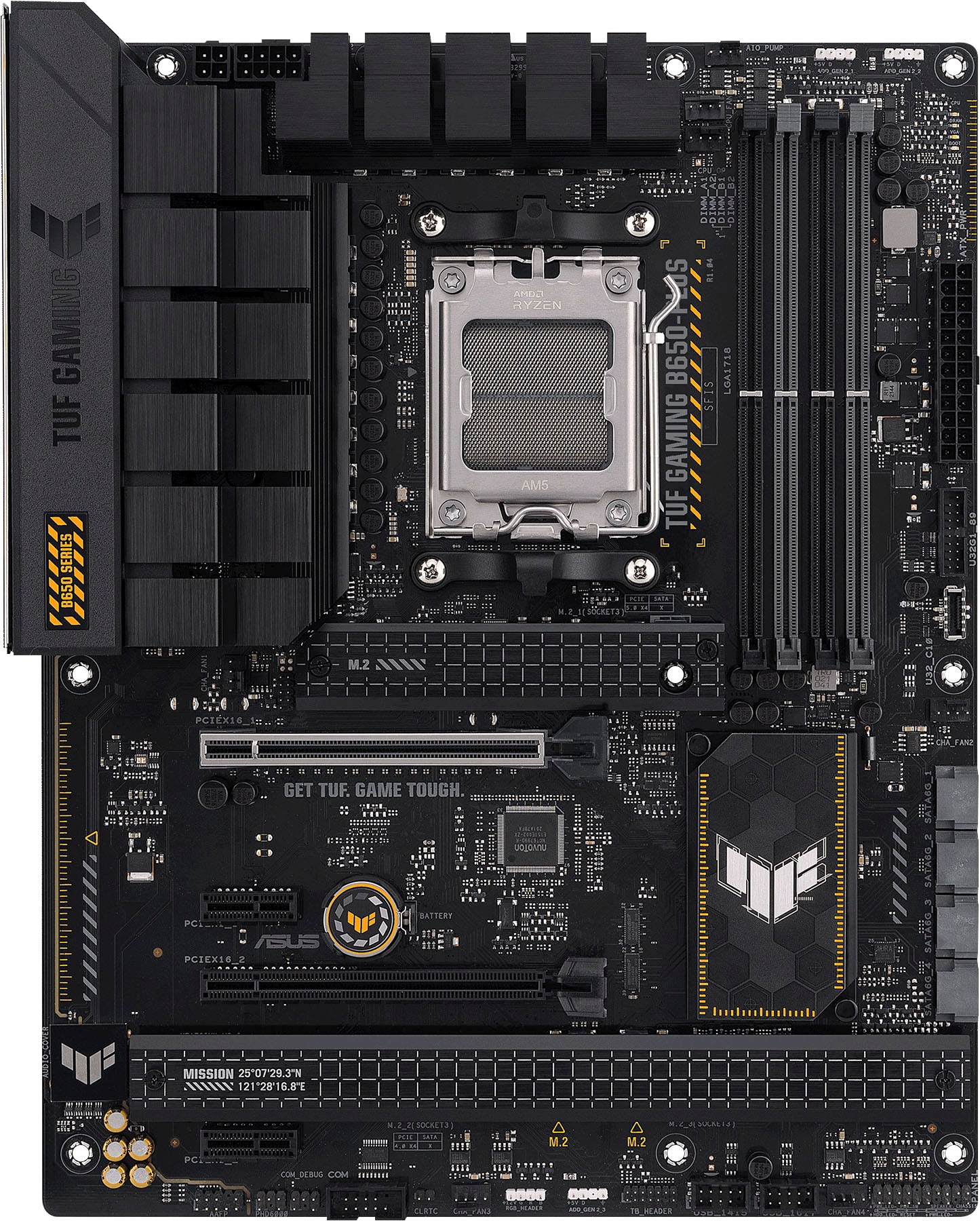 Asus Mainboard »TUF GAMING B650-PLUS«, Ryzen 7000, ATX, PCIe 5.0, DDR5-Speicher, 14 Power Stages