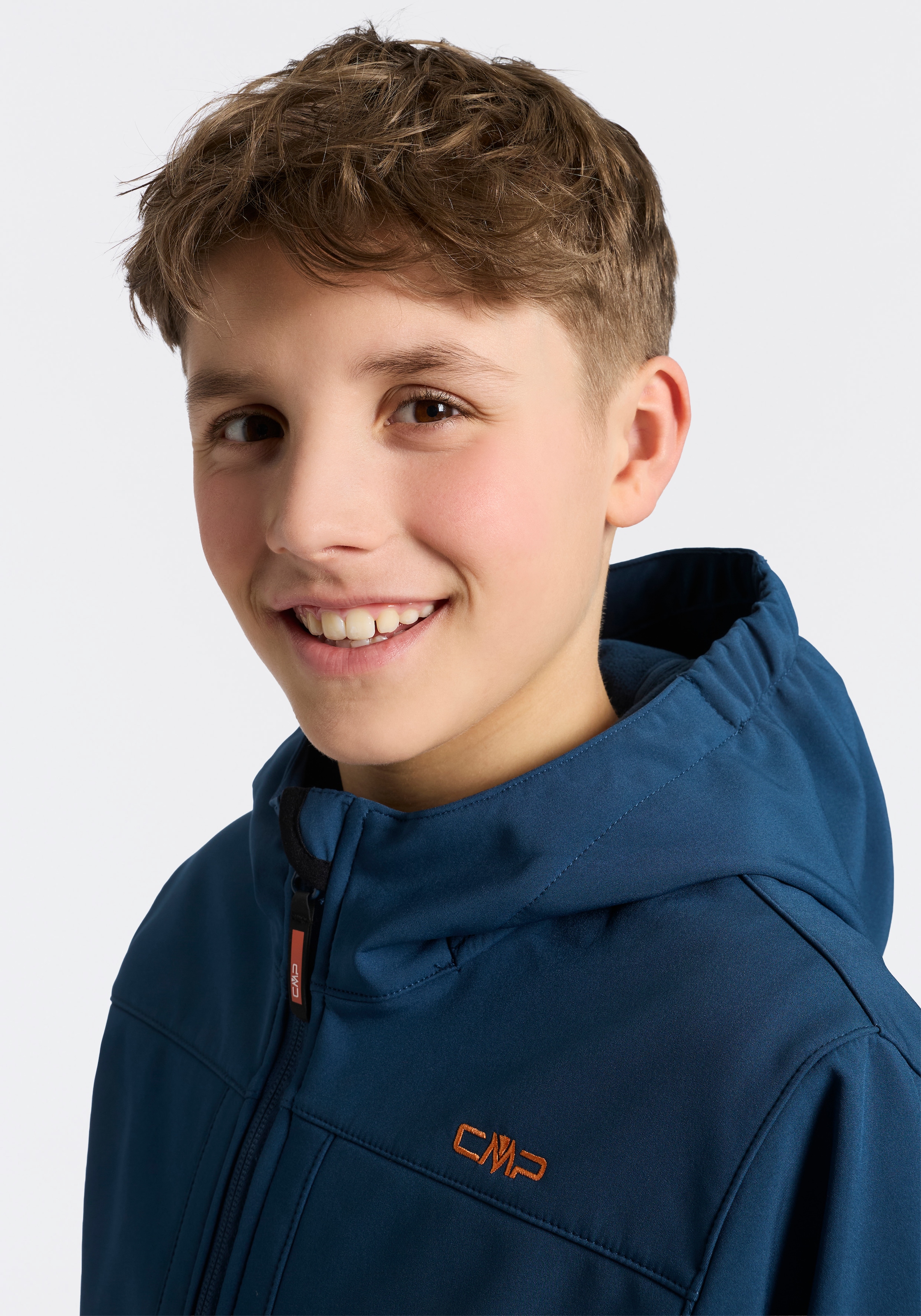 CMP Veste softshell »KID  SOFTSHELL JACKET FIX HOOD« mit Kapuze mit Clima Protect Membran, wasserabweisend, atmungsaktiv