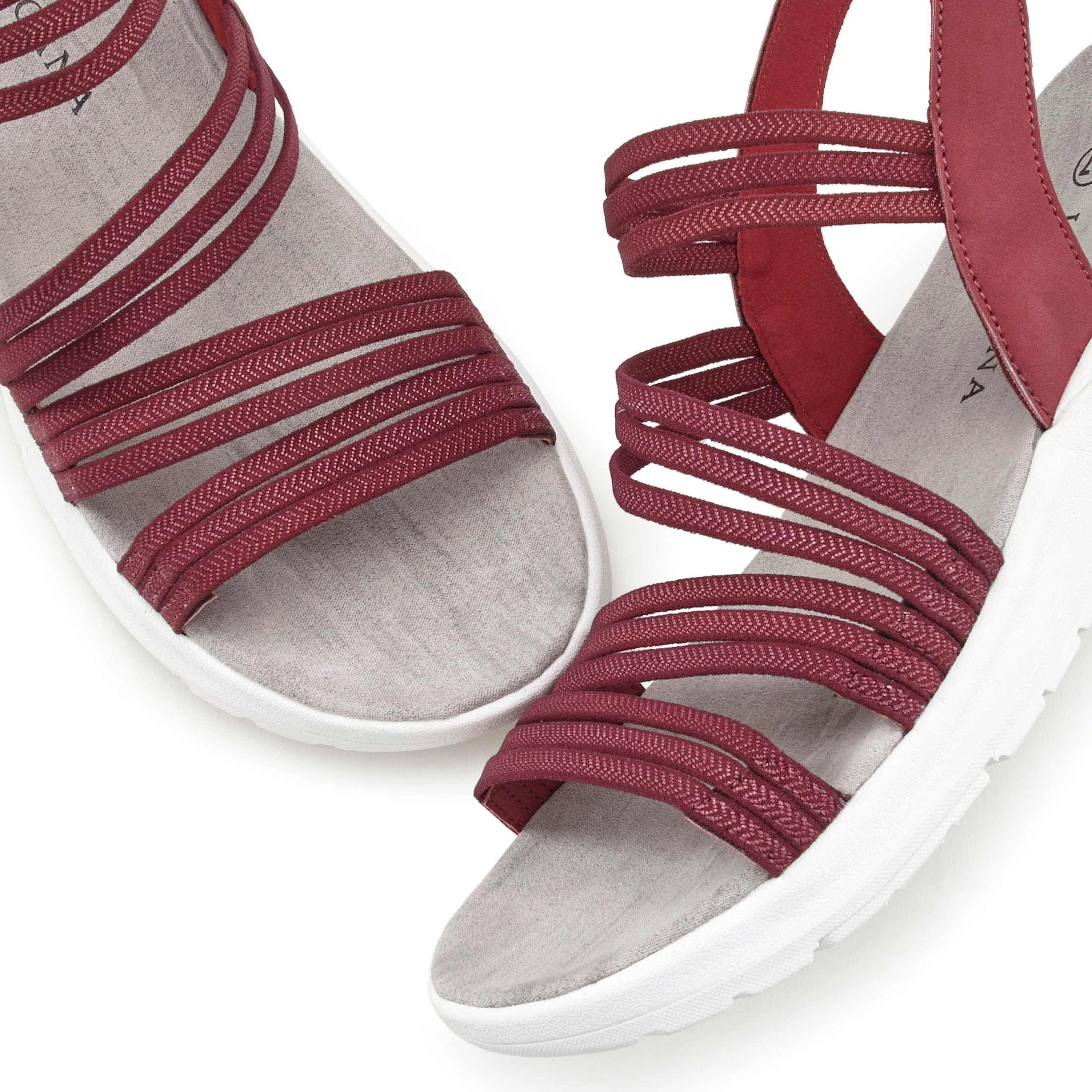 LASCANA Sandale »Sommerschuh«, Sandalette, Sommerschuh, ultraleichter Sohle,elastische Riemchen VEGAN
