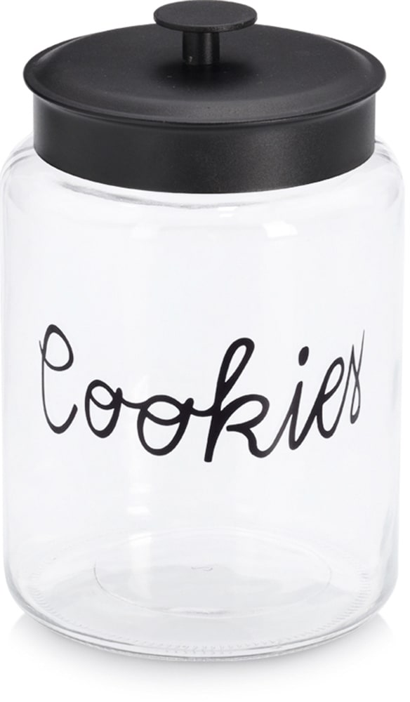 Image of Zeller Present Vorratsglas ""Cookies" mit Metalldeckel" Keksglas, luftdicht