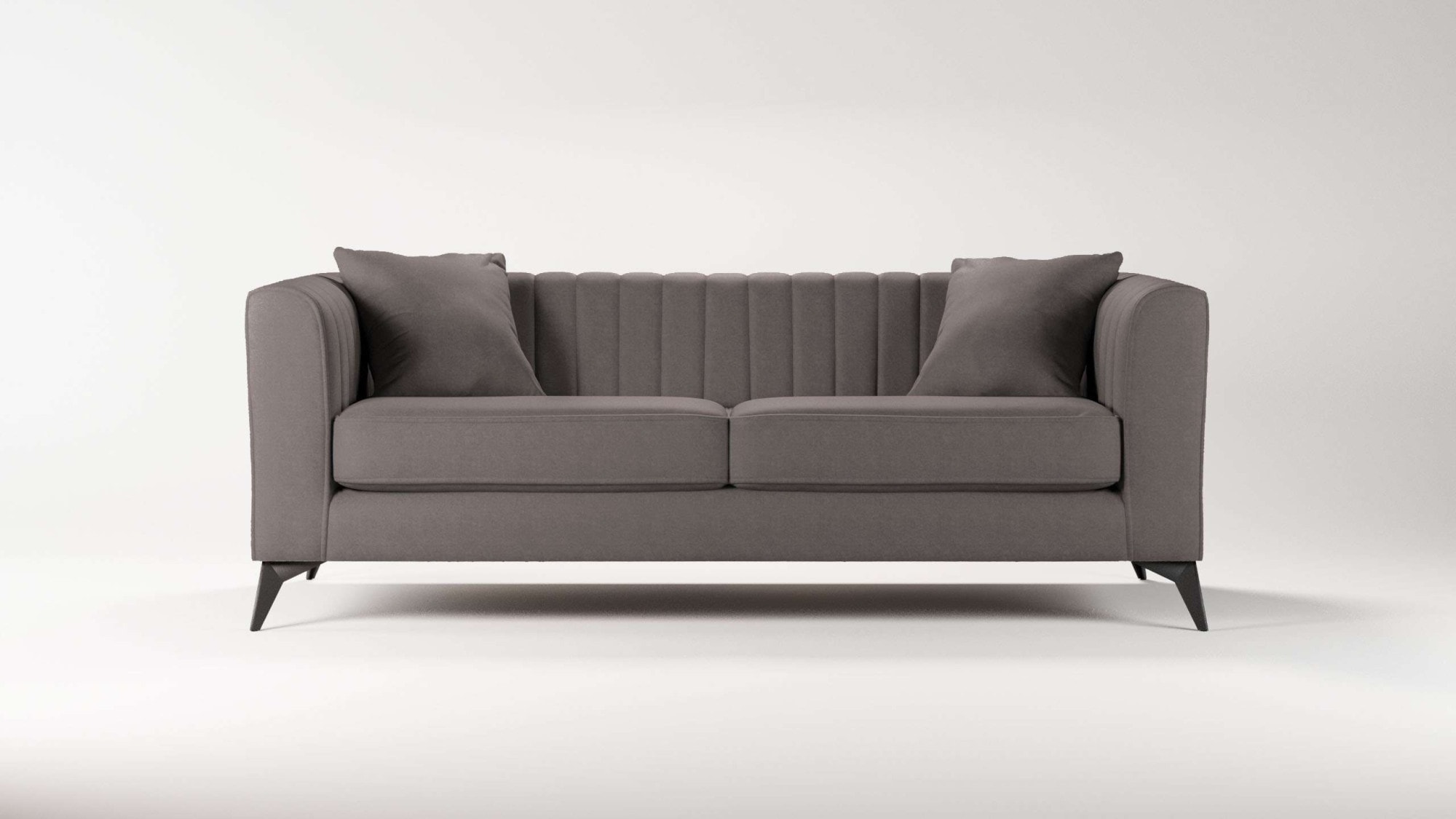 Home affaire 3-Sitzer »MATTHEW elegantes Designsofa, Masse B/T/H: 201/86/74 cm« feine Steppung im Rückenbereich, lose Sitzkissen, incl. Zierkissen