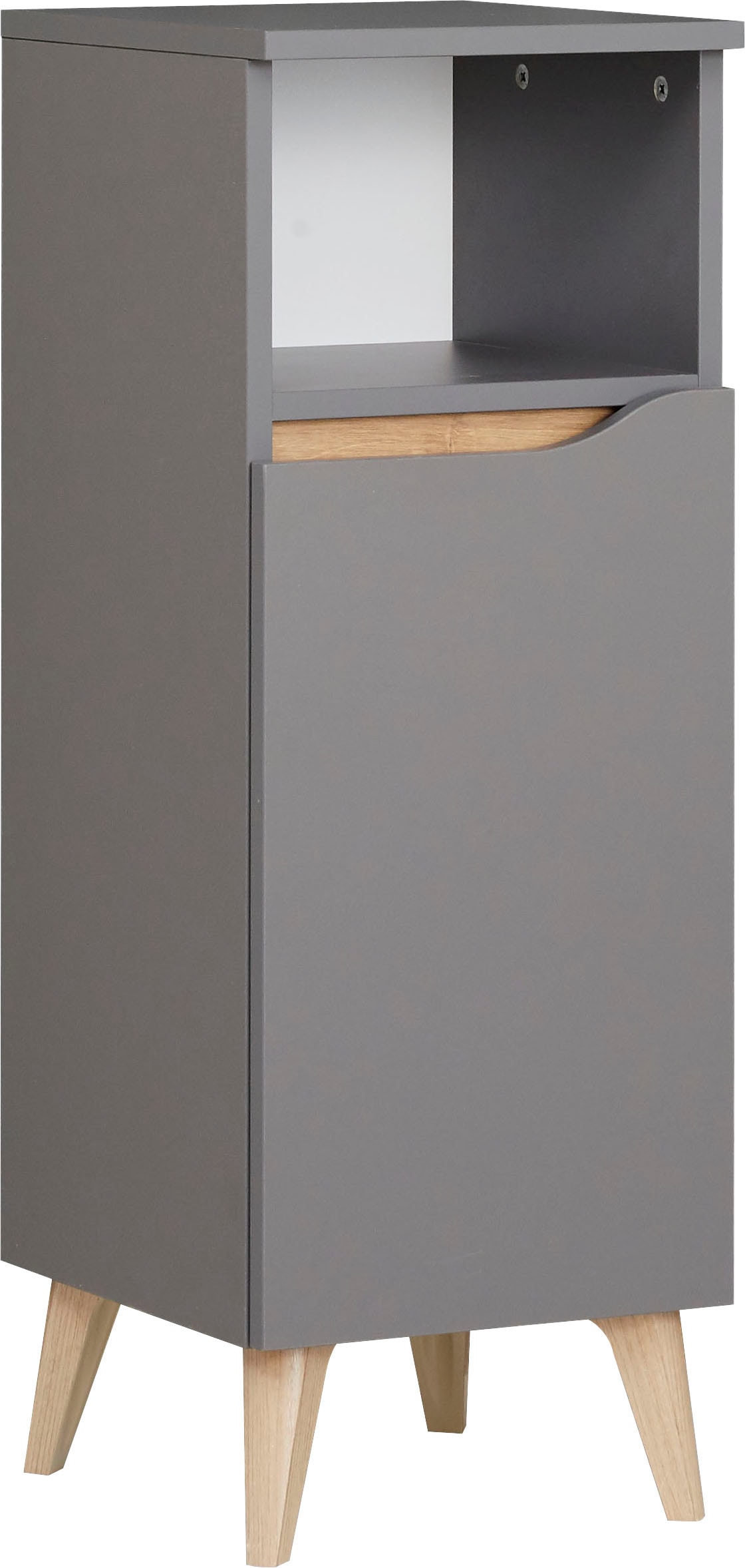 Saphir Armoire basse »Quickset Badschrank mit 1 Tür, 1 Einlegeboden, 30 cm breit« Meuble sous-lavabo avec amortisseur de porte, sans poignée