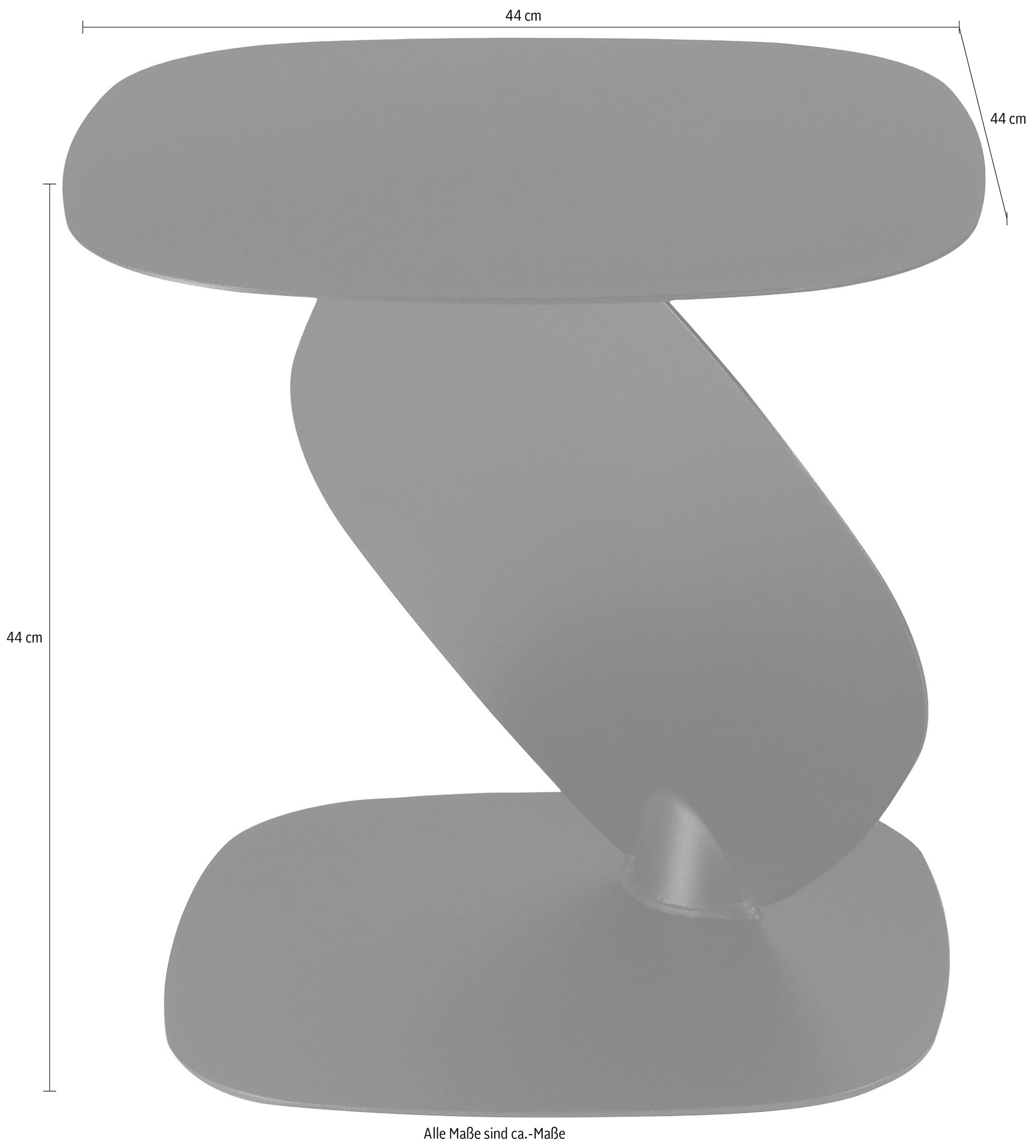Spinder Design Table d'appoint »Ziggy« Métal, design unique, largeur 44 cm