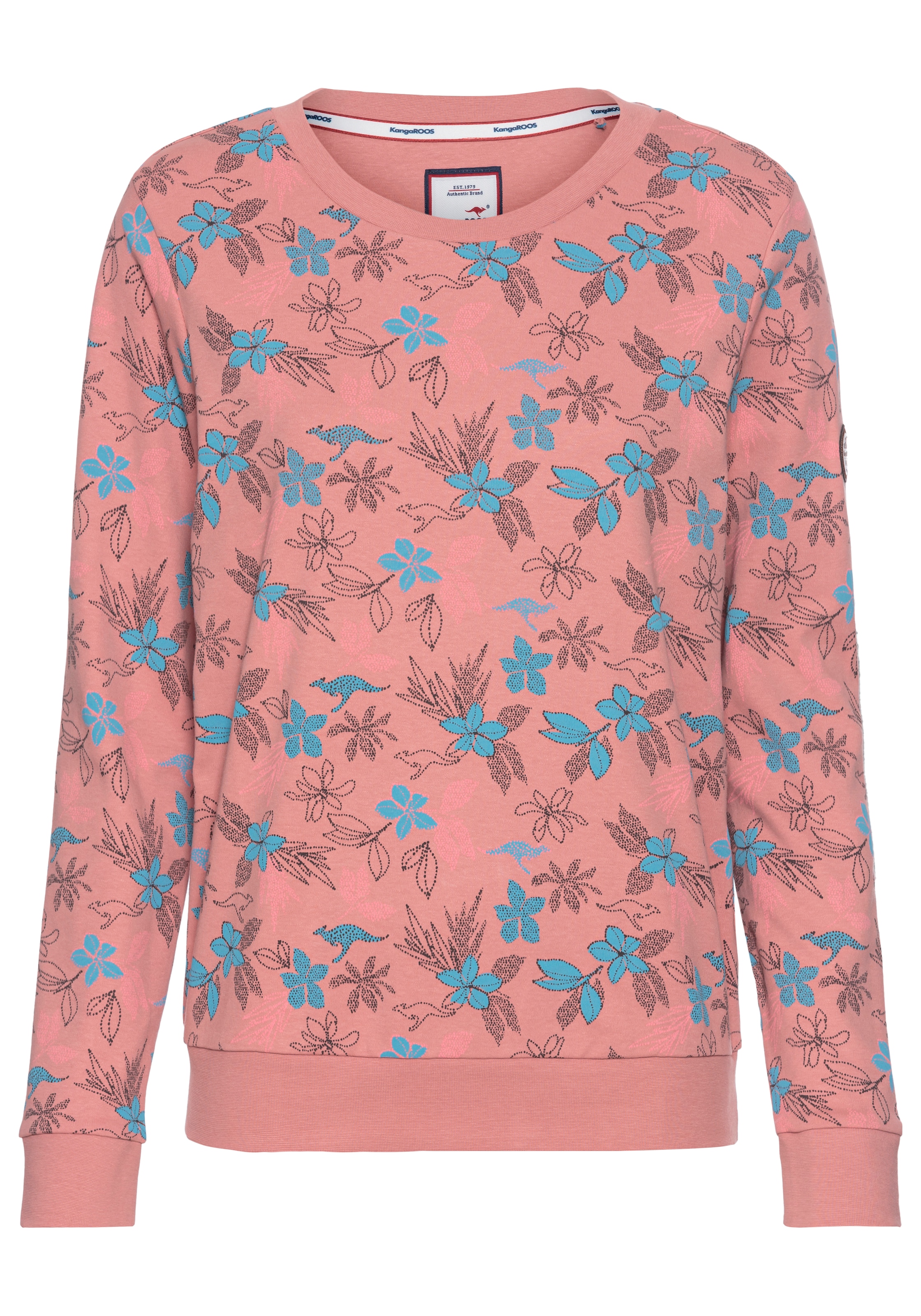 KangaROOS Sweatshirt, mit Blumen-Print - NEUE FARBEN