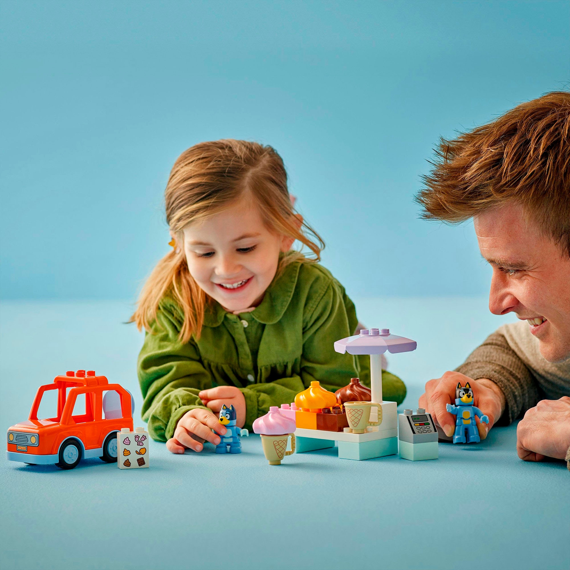 LEGO® Pions de construction »Ausflug zur Eisdiele mit Bluey (10458), LEGO DUPLO Bluey« fabriqué en Europe