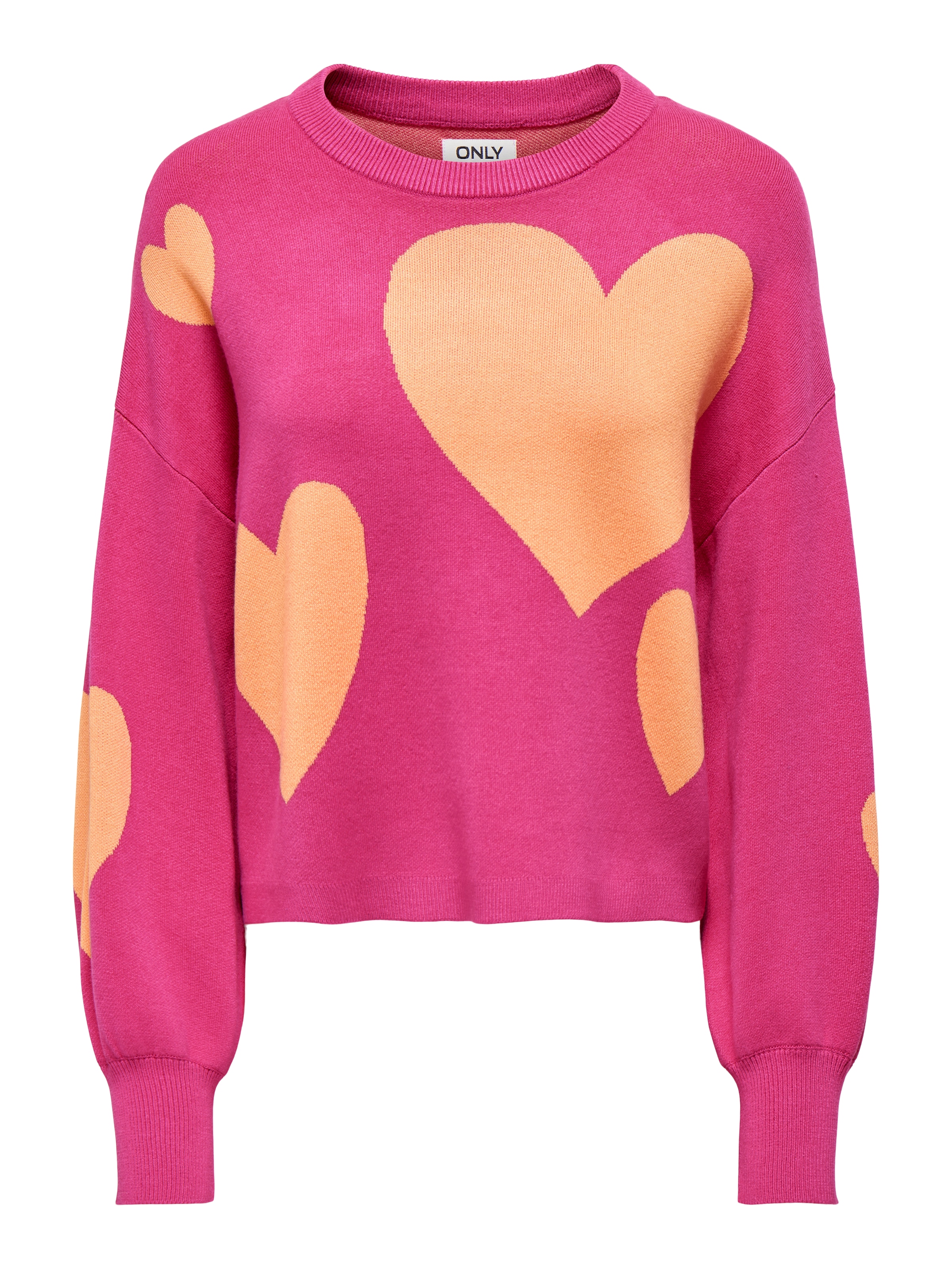 ONLY Strickpullover »ONLMONTANA LS JQ O-NECK CC KNT« mit Rippbündchen