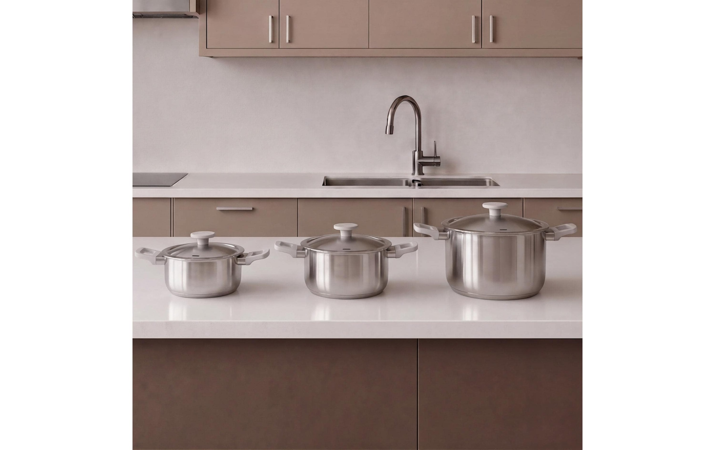 BergHOFF Topf-Set »LEO Bolt Oyster 6-tlg. 24 cm«