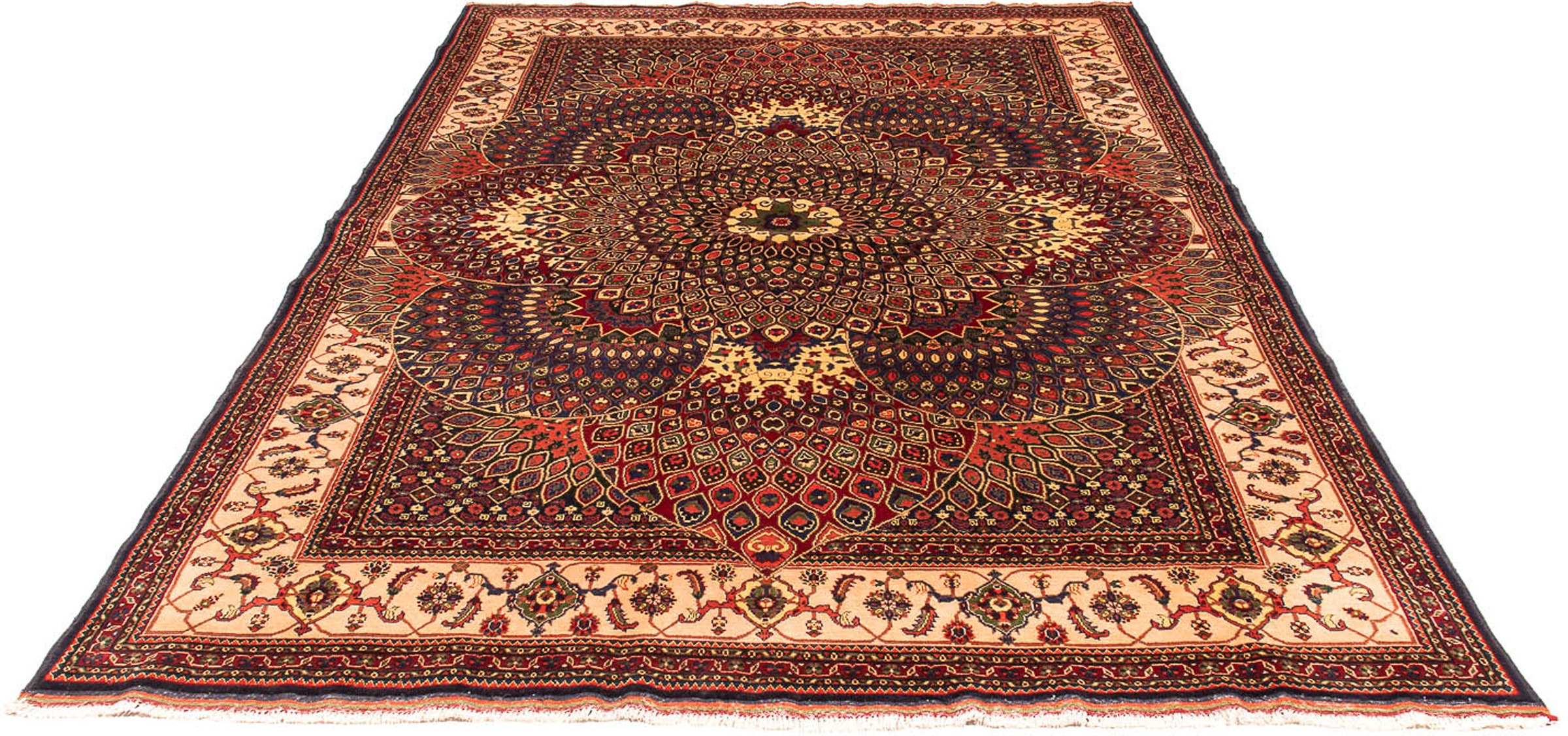 Image of morgenland Orientteppich »Afghan - 279 x 198 cm - mehrfarbig«, rechteckig, 7 mm Höhe, Wohnzimmer, Handgeknüpft, Einzelstück mit Zertifikat bei Ackermann Versand Schweiz