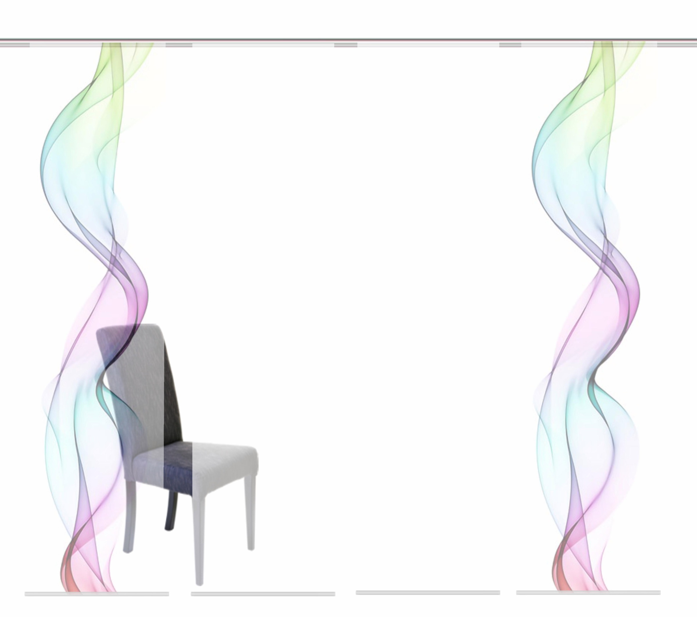 Image of HOME WOHNIDEEN Schiebegardine »ALBERTA«, (4 St.), HxB: 245x60, inkl. Befestigungszubehör bei Ackermann Versand Schweiz