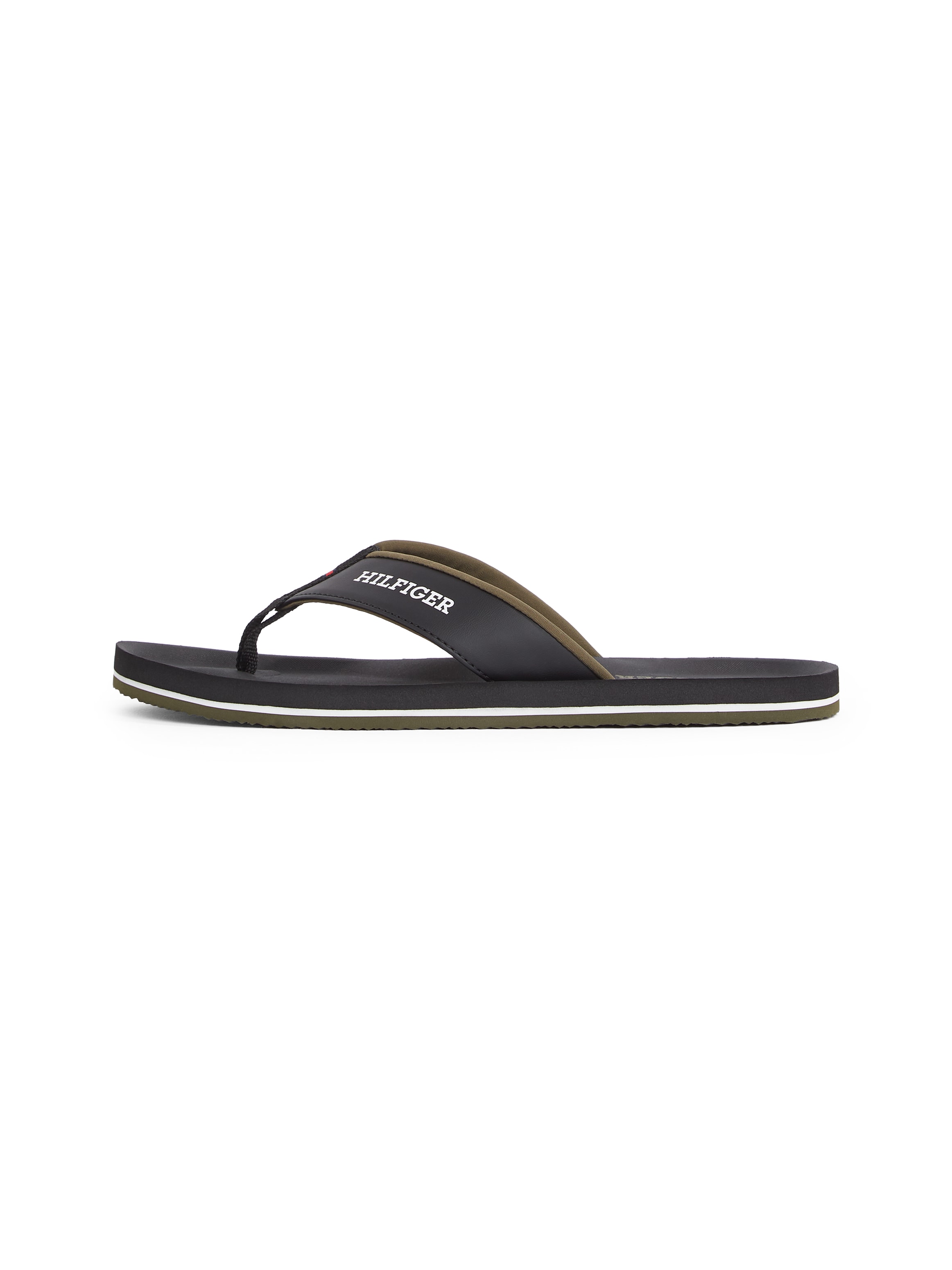 Tommy Hilfiger Zehentrenner »PADDED COMFORT HILFIGER B SANDAL«, Sommerschuh, Schlappen, Badeschuh mit Logoschriftzug