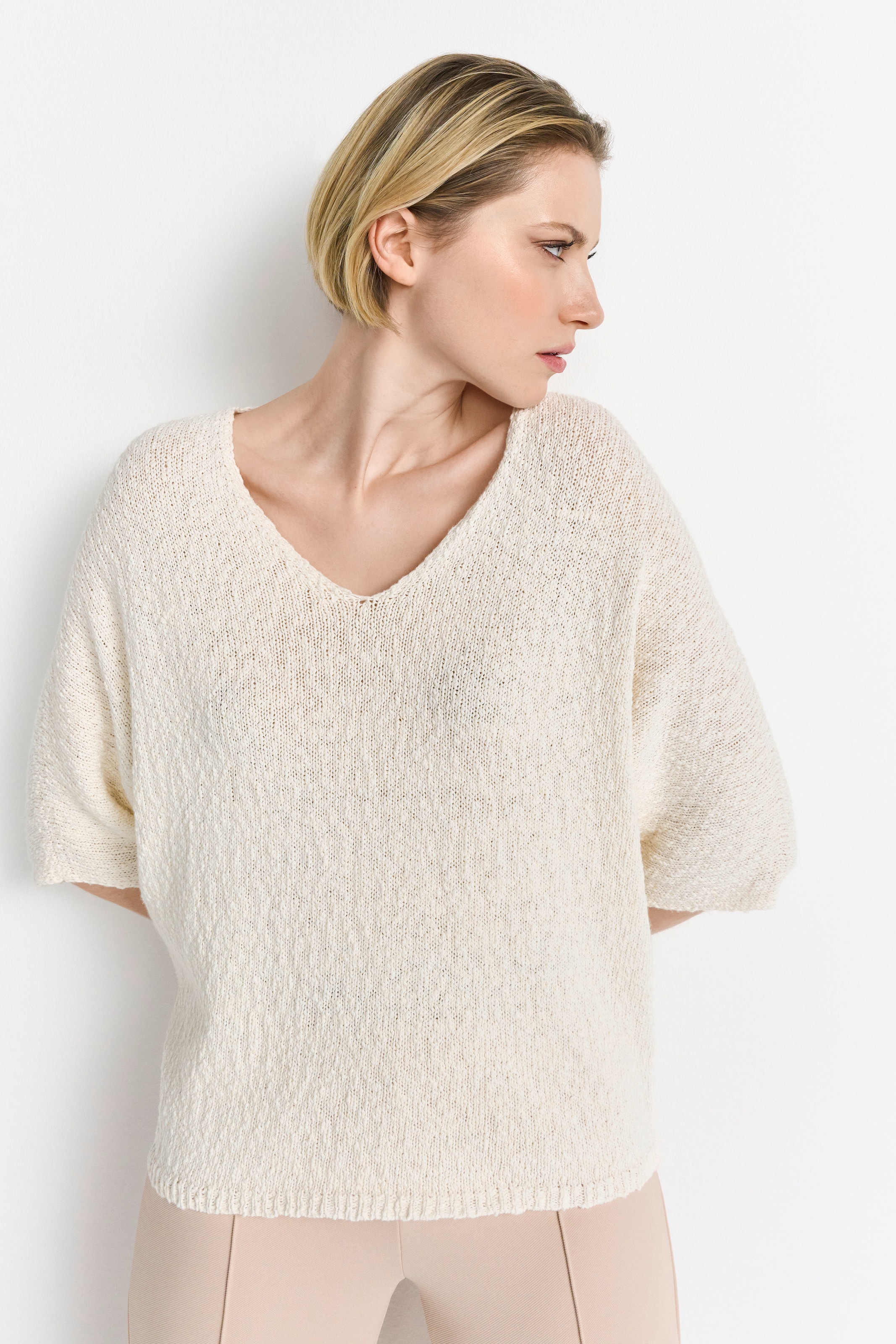 Rich & Royal Strickpullover, Mit V-Ausschnitt