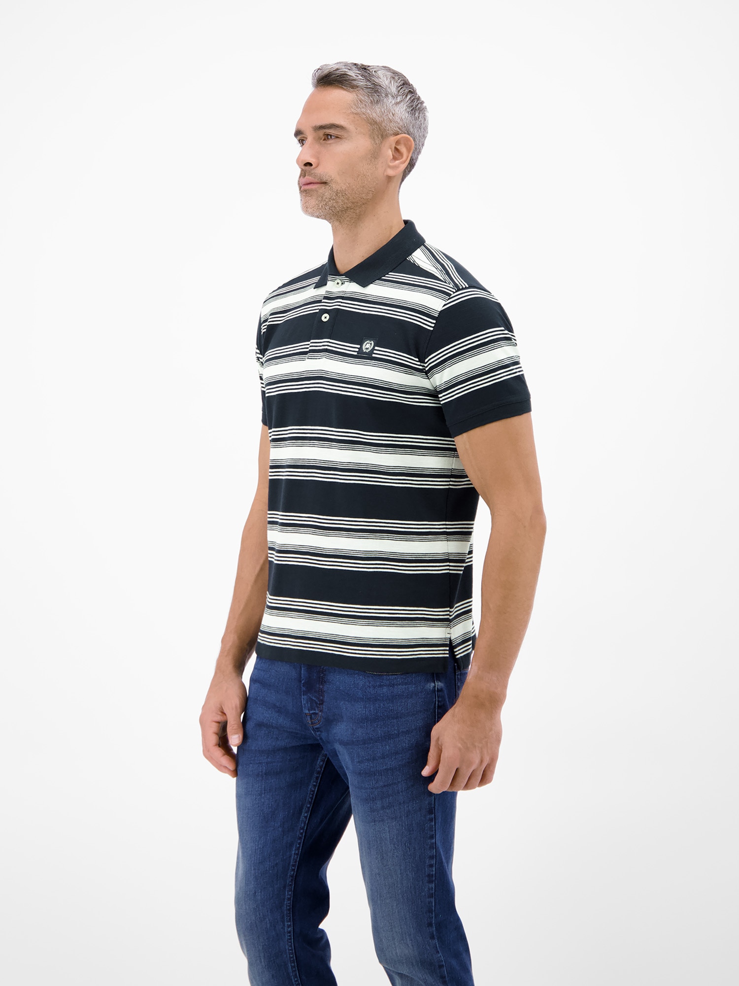 Image of LERROS Poloshirt "Gestreiftes Poloshirt aus 100% Baumwolle"