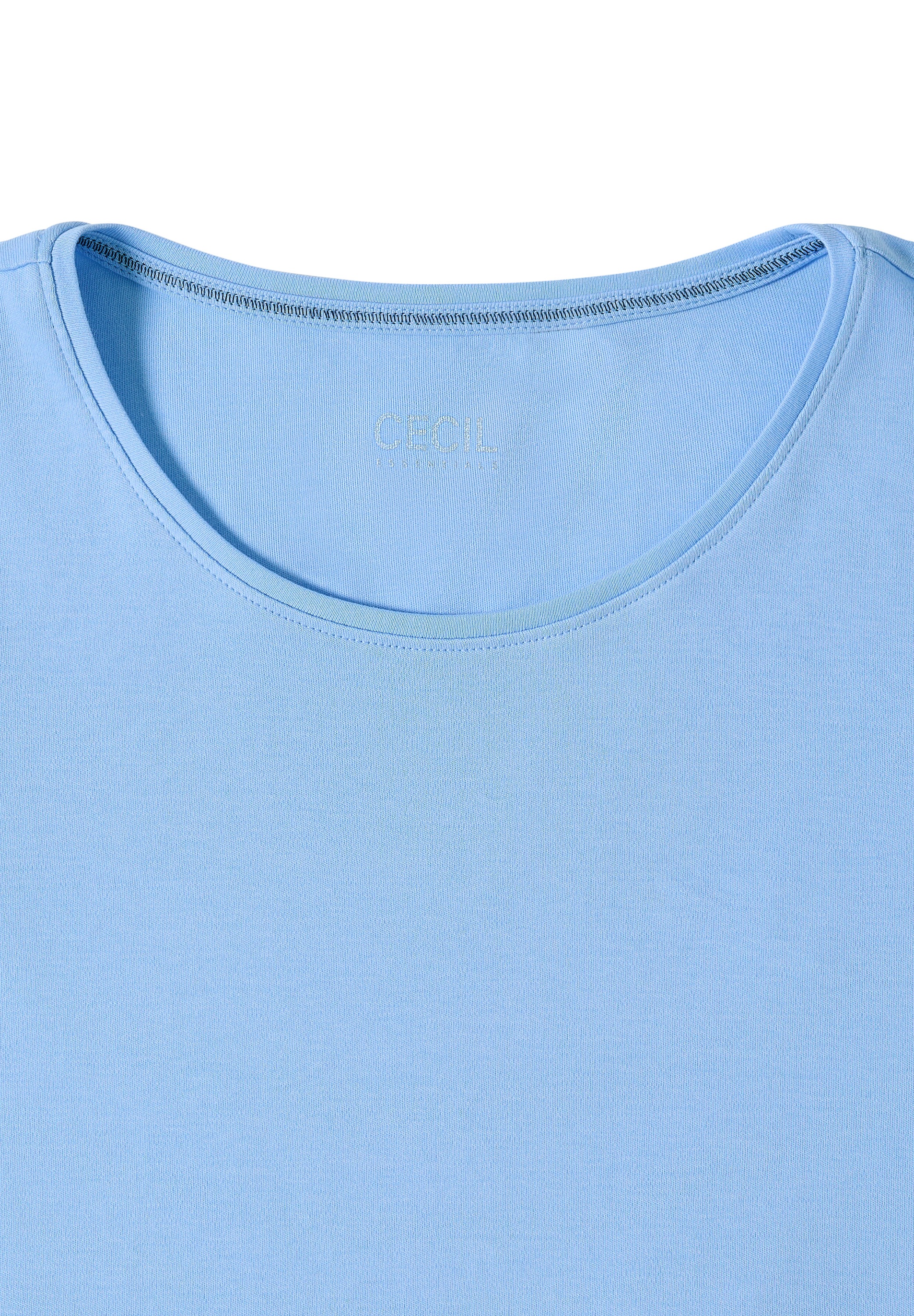 Cecil Rundhalsshirt »Style Lena« mit Halbärmeln