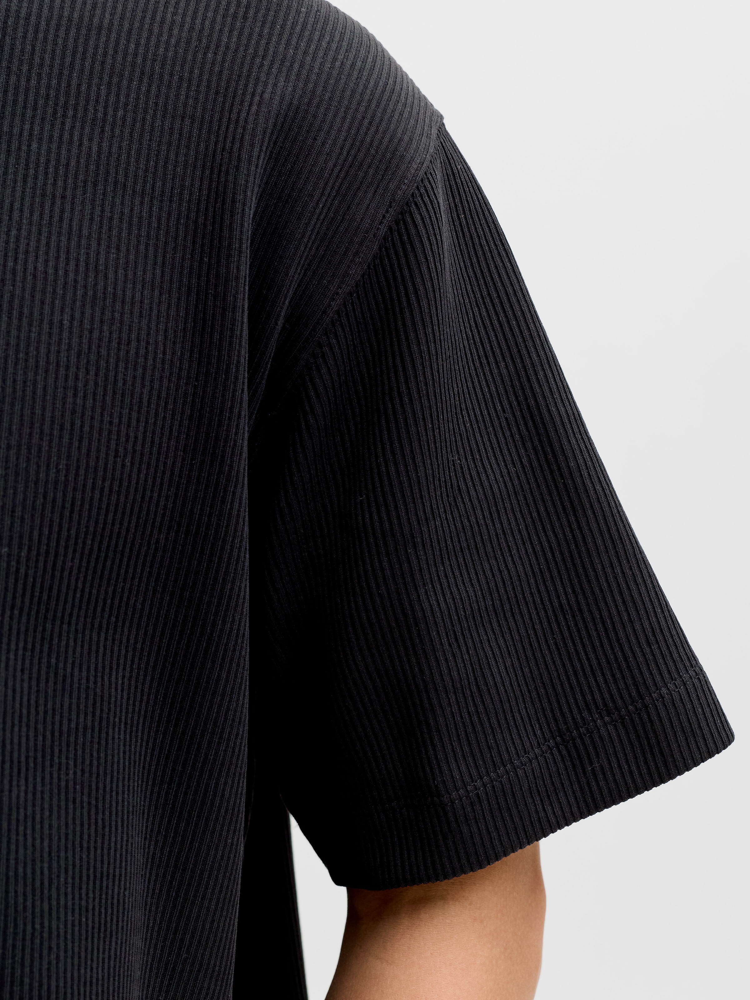 Jack & Jones Shirt à col rond »JJEHARRISON STRUCTURE TEE SS O-NECK LN« mit Rundhalsusschnitt