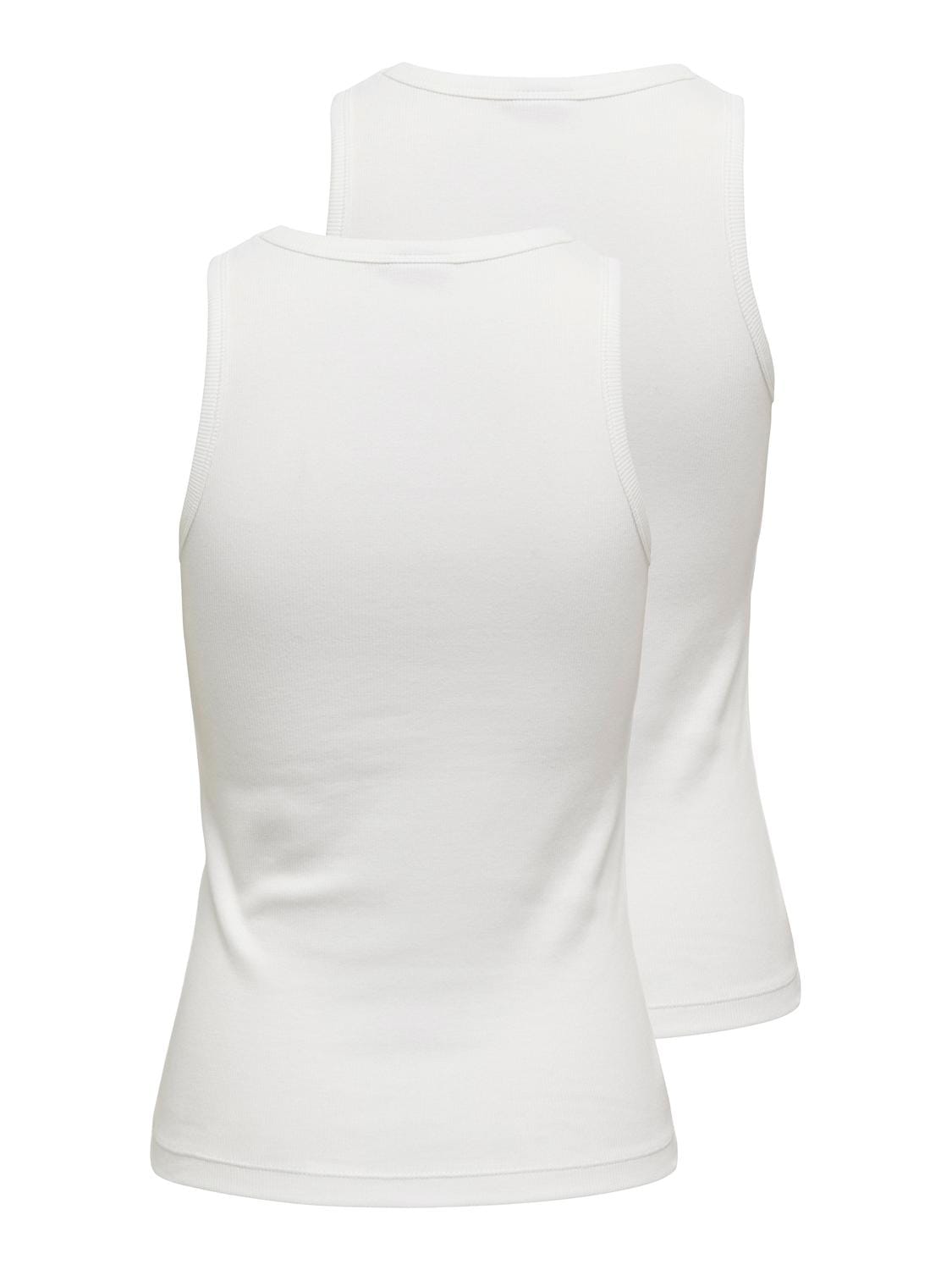 ONLY Débardeur »ONLSALLY TANK TOP 2 PACK CS JRS« Paquet, 2er-Pack, 2