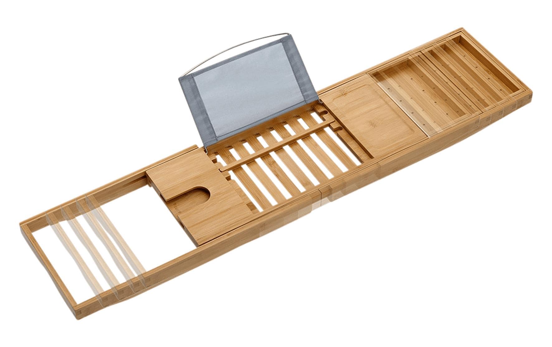 Bambus »mit versandkostenfrei Glashalter Nature«, Badewannenbrücke Holzart: (China) Present Zeller auf ♕