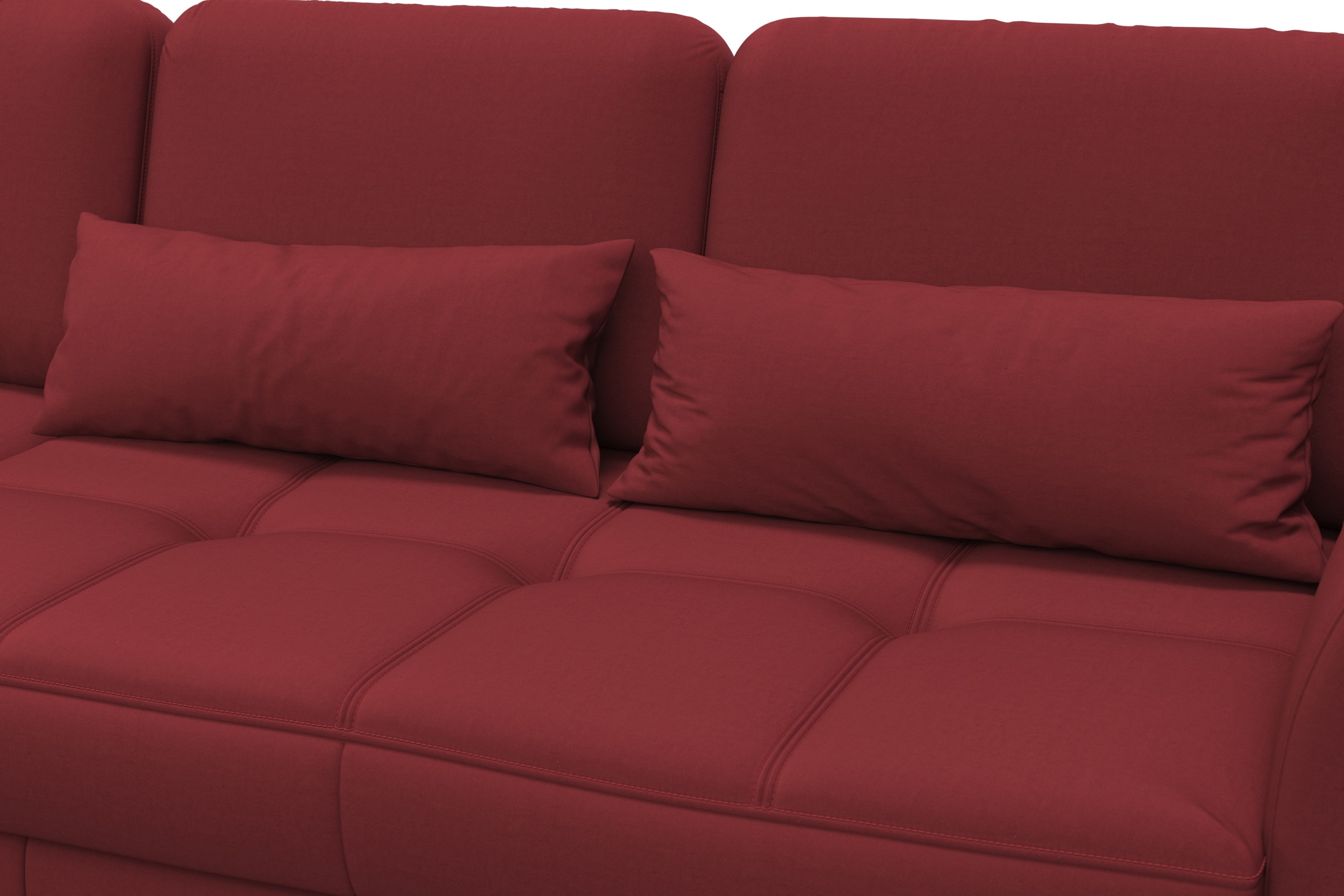 sit&more Ecksofa »Bendigo L-Form«, inklusive Sitztiefenverstellung, Bodenfreiheit 15 cm, 2 Fussfarben