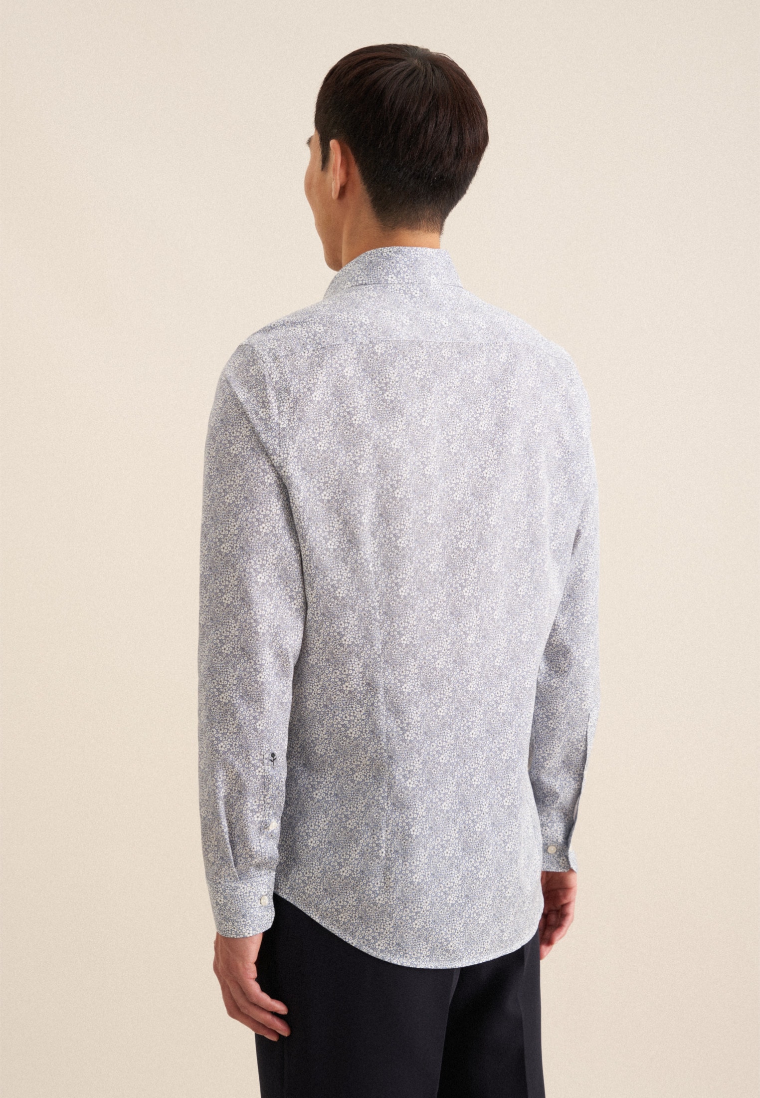 seidensticker Businesshemd »Slim« Slim 1/1 Kentkragen Floral