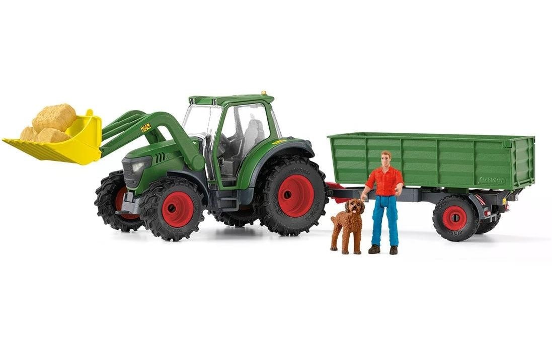 Image of Schleich Spielwelt "Farm World Traktor mit Anhänger"