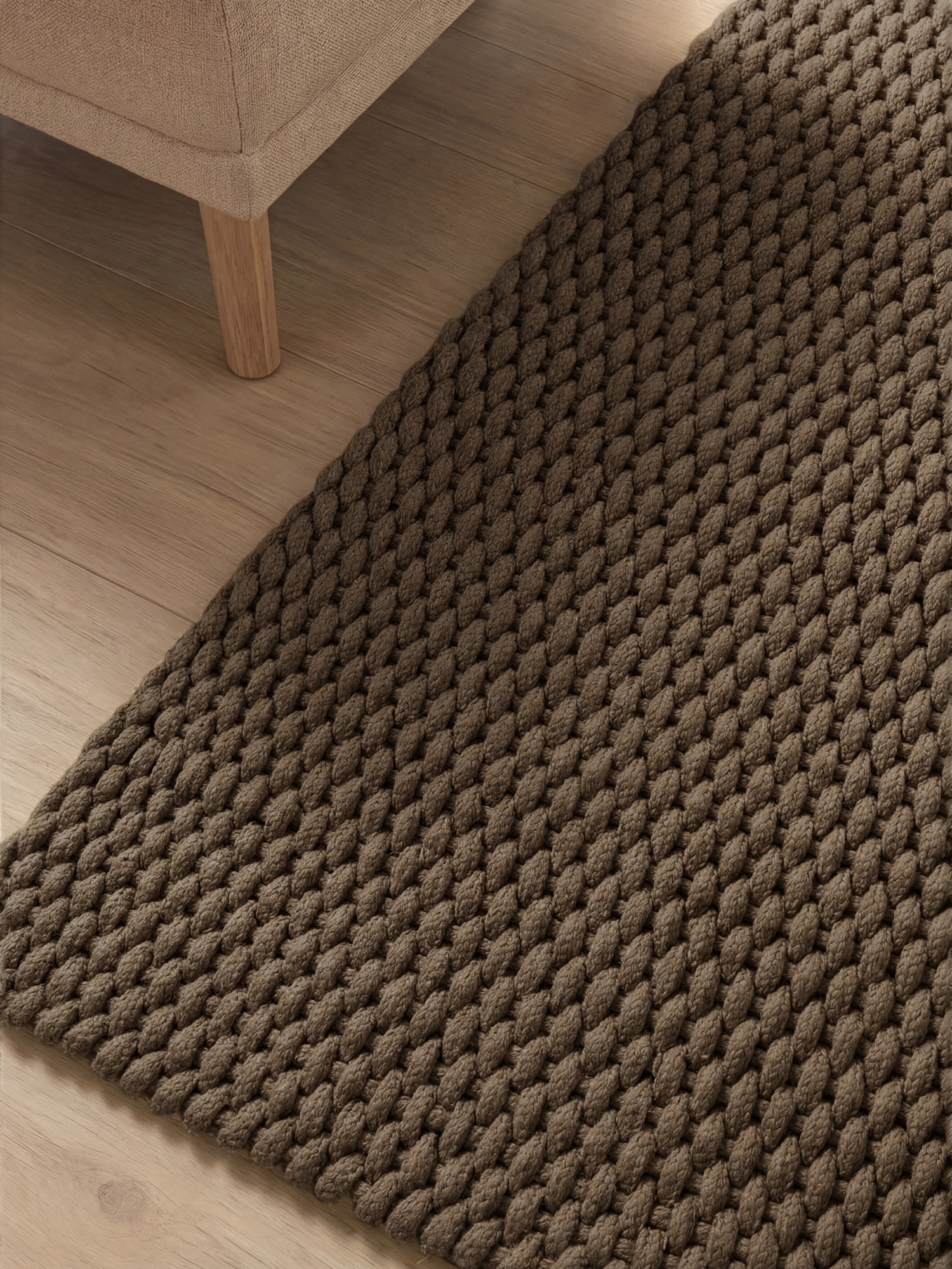 Ted Baker Tapis »Rope« Rectangulaire 15 mm Höhe Handgemacht, Boho, Outdoor, Seil-Struktur, Rope, Wohnzimmer