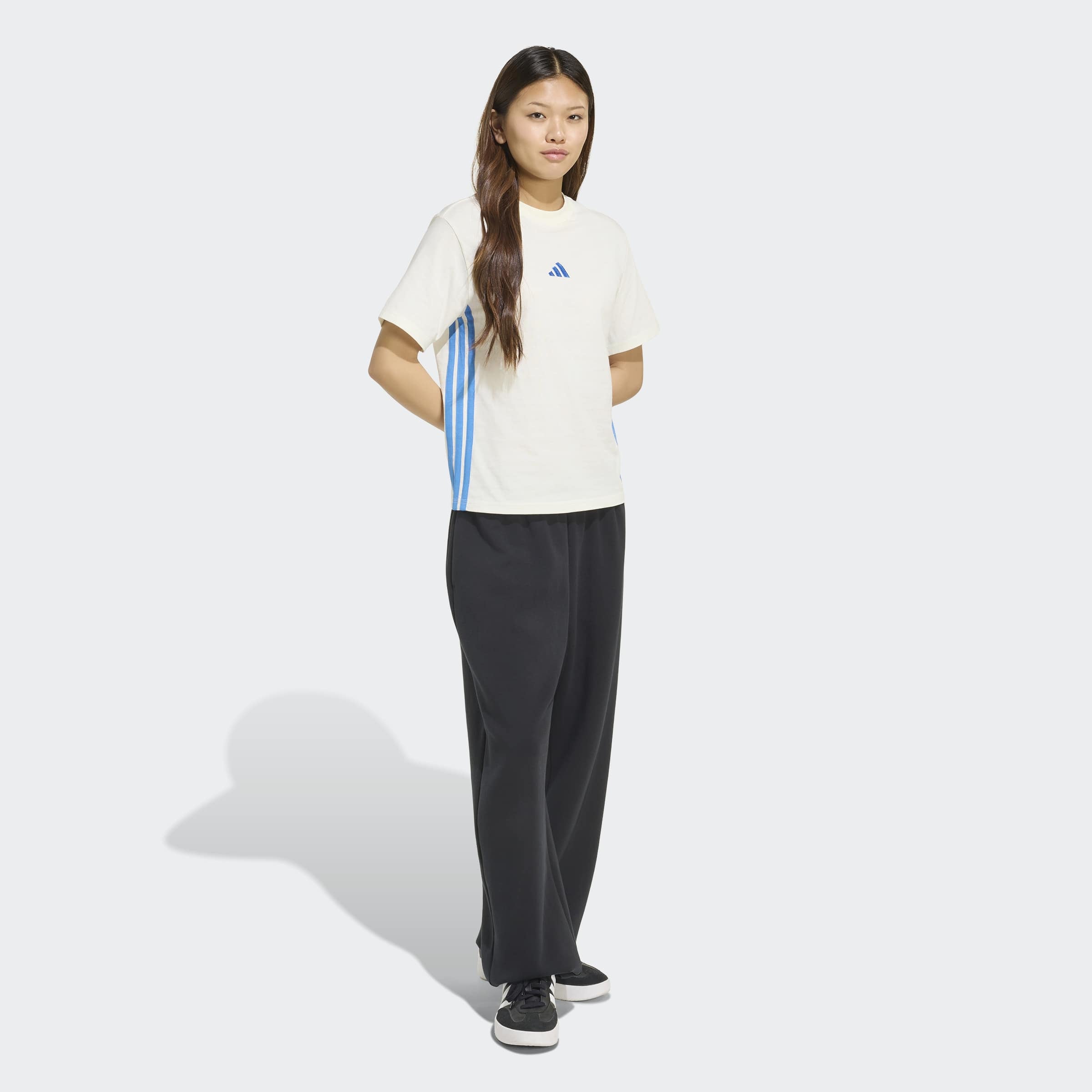 adidas Sportswear T-shirt »ESSENTIALS 3-STREIFEN COTTON«