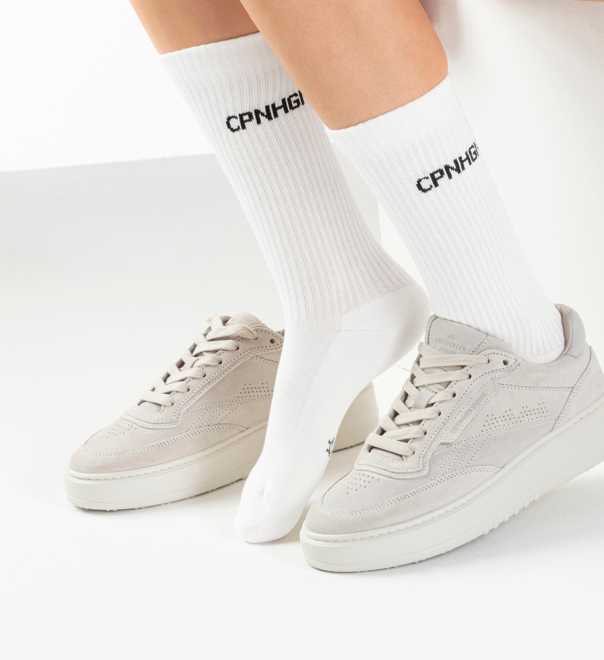 Copenhagen Studios Tennissocken, (Packung, 3 Paar), mit Halbfussfrottee