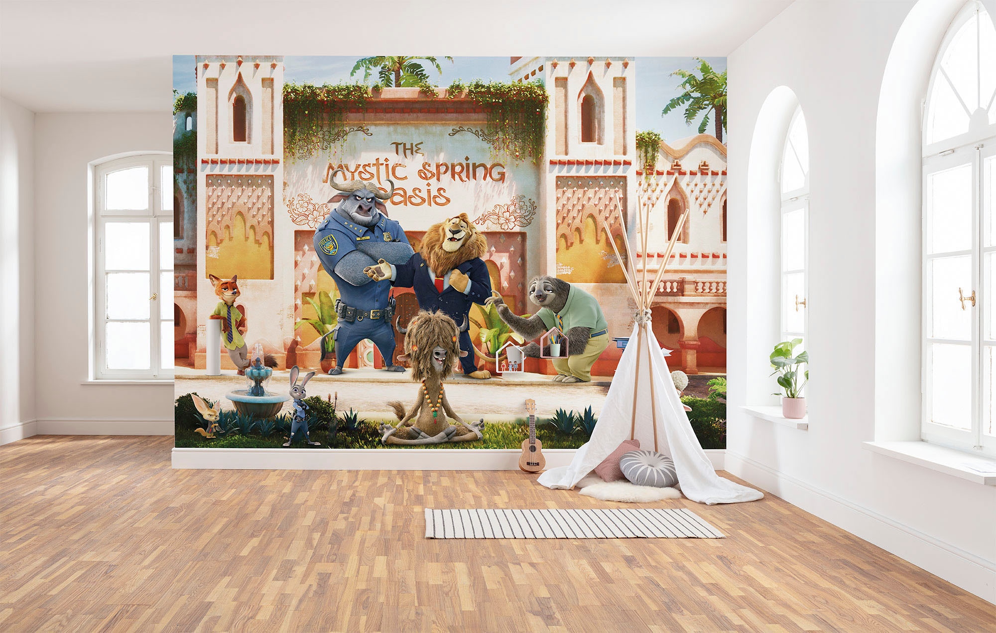 Image of Komar Fototapete "Digitaldruck Vlies - Zoomania - Grösse 350 x 250 cm" bedruckt glatt Kinderzimmer