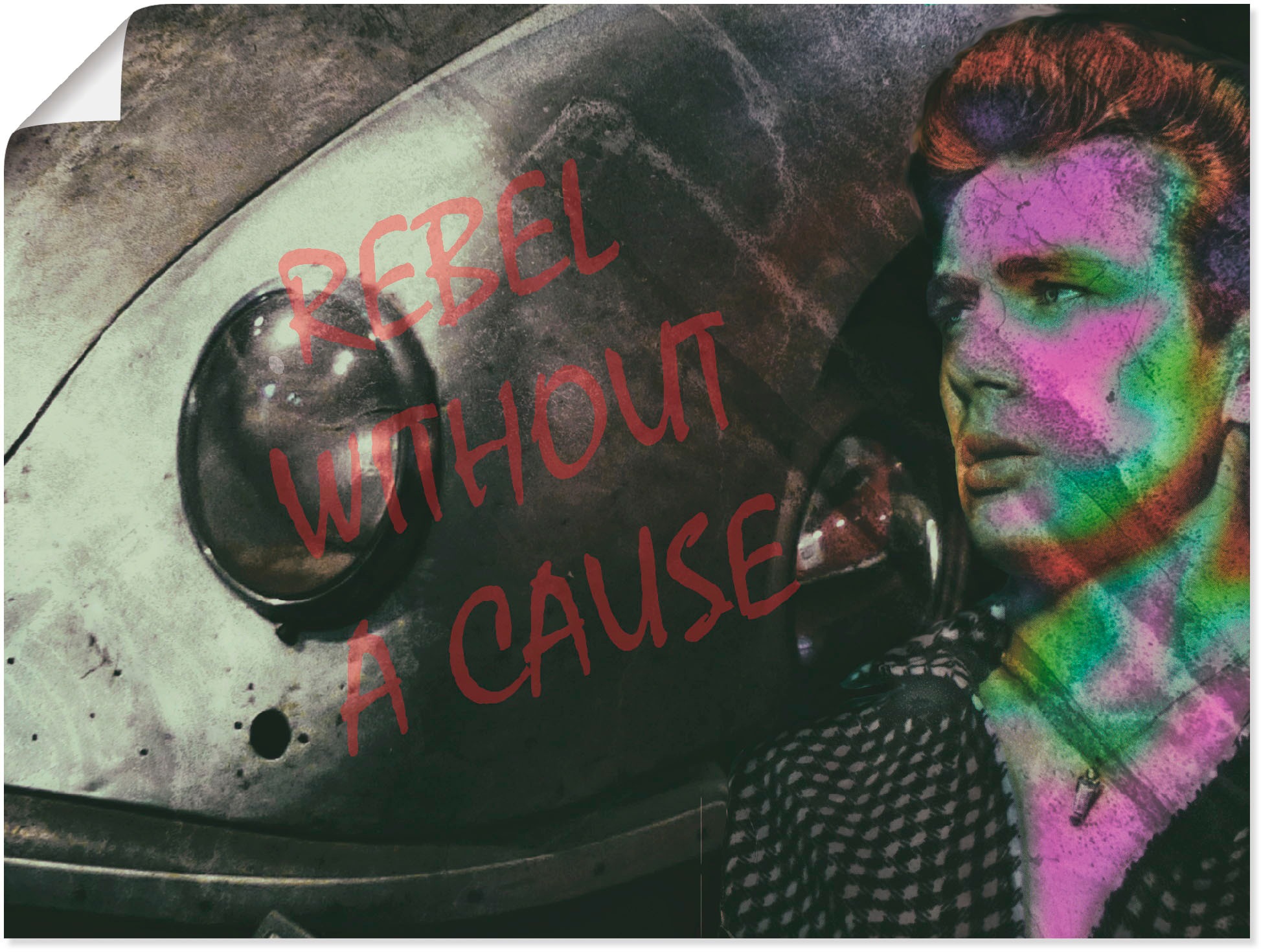 Image of Artland Wandbild »Legende James II«, Film, (1 St.), in vielen Grössen & Produktarten - Alubild / Outdoorbild für den Aussenbereich, Leinwandbild, Poster, Wandaufkleber / Wandtattoo auch für Badezimmer geeignet bei Ackermann Versand Schweiz