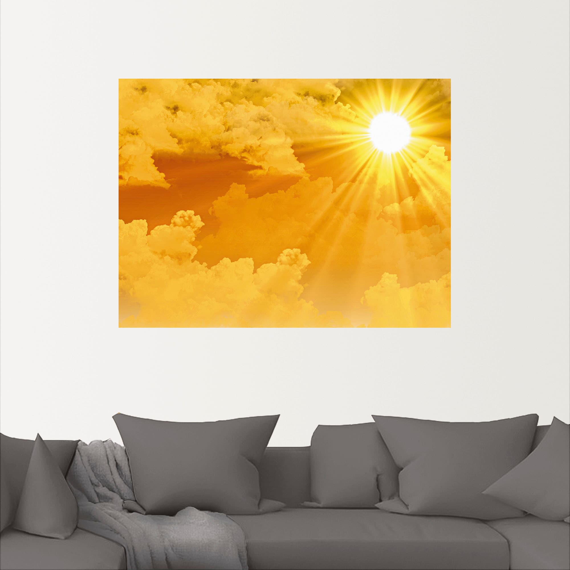 Artland Wandbild »Warme Sonnenstrahlen«, Himmel, (1 St.), als Leinwandbild, Poster, Wandaufkleber in verschied. Grössen