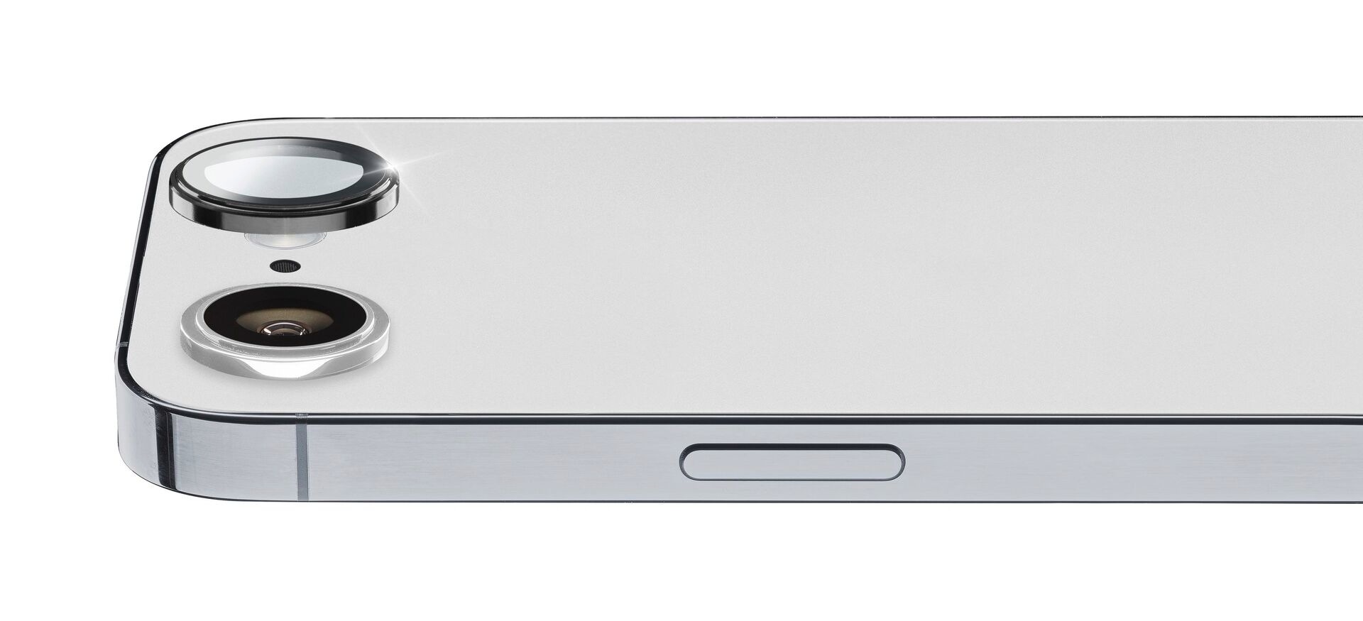 Cellularline Kameraschutzglas »Camera Lens Ring für Apple iPhone 16e«, für Apple iPhone 16e, Linsenschutzglas, Kameraglas, Lens Cover, kratz- & stossfest