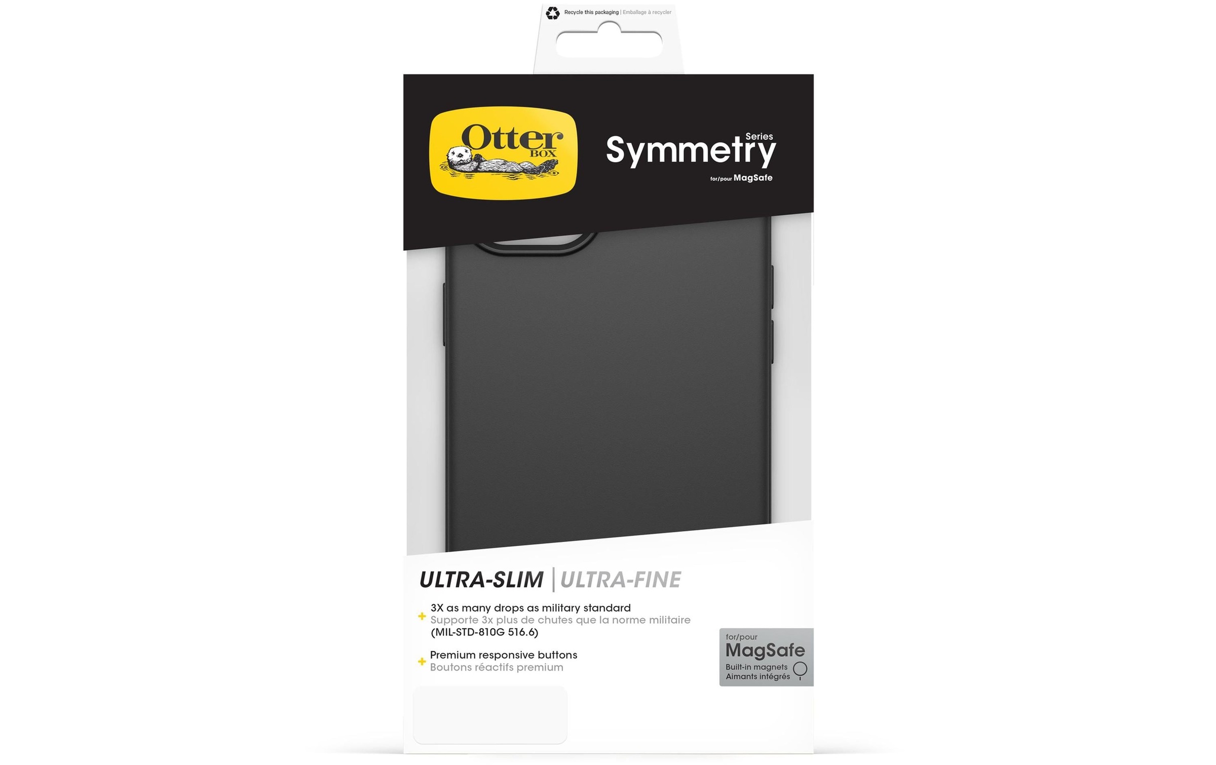 Otterbox Handyhülle »Symmetry iPhone 15 Plus Schwarz«, 17,02 cm (6,7 Zoll)