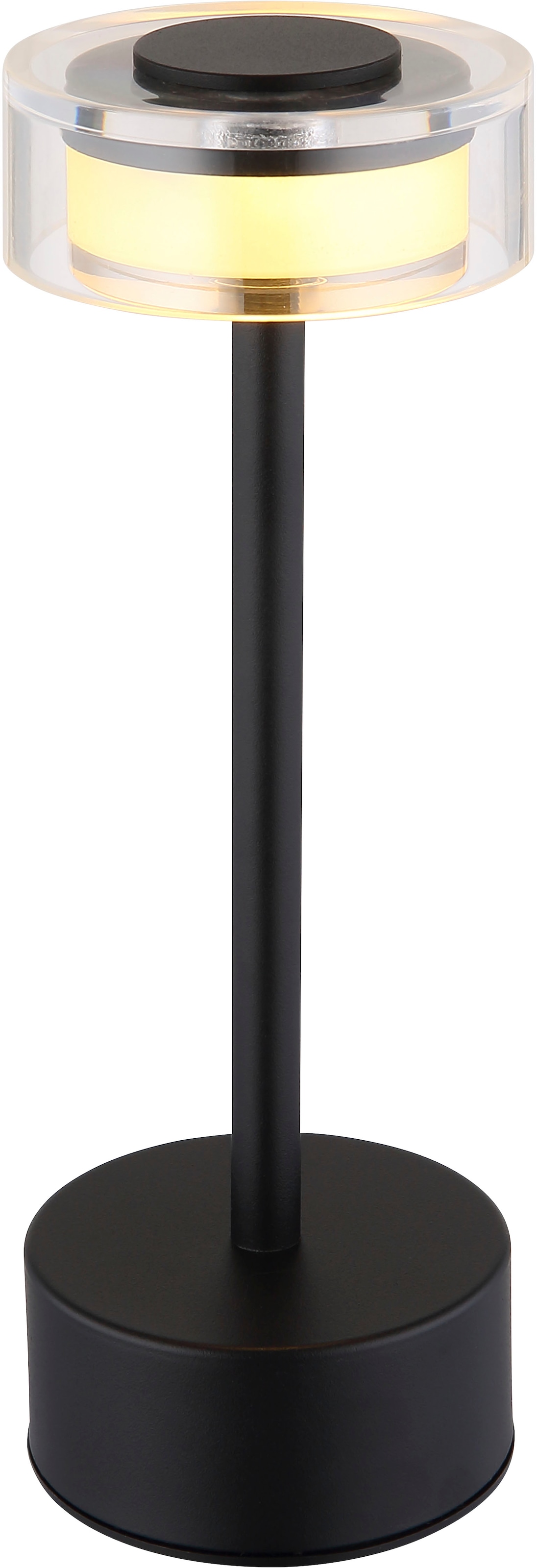 GLOBO LIGHTING Lampe de table LED »SHIRA« 1 cuis blanc chaud - blanc froid Akkutischleuchte, Touchdimmer, Lichttemperaturwechsel