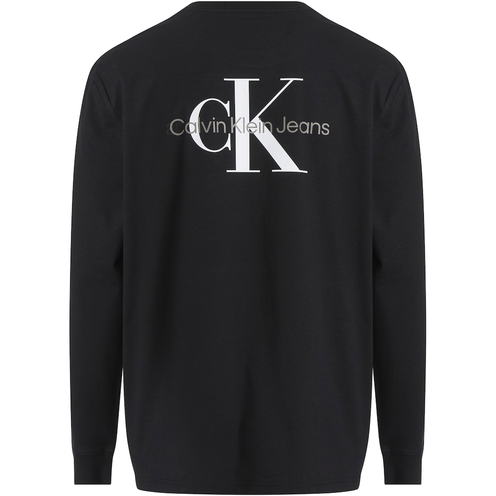 Calvin Klein Jeans Langarmshirt »MONOLOGO LS BACK GRAPHIC TEE«
