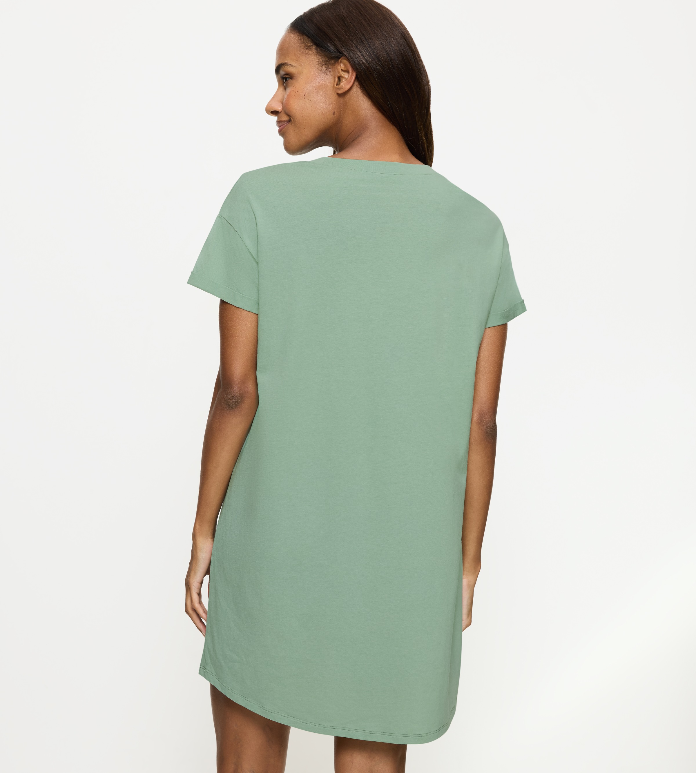 Triumph Nachthemd »Nightdresses NDK X 01«, floraler Print vorn, Rundhals, Kurzarm