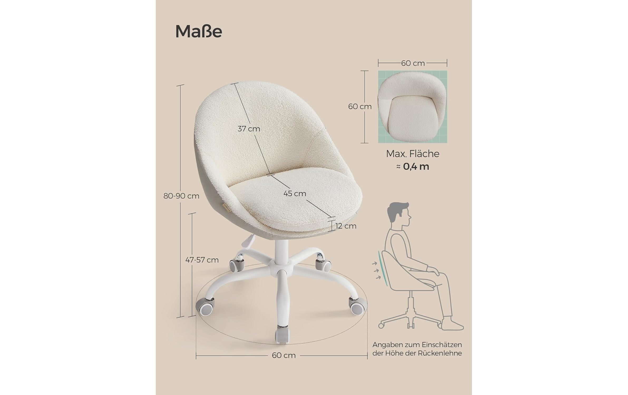 SONGMICS Bürostuhl »mit Fusskreuz« ()