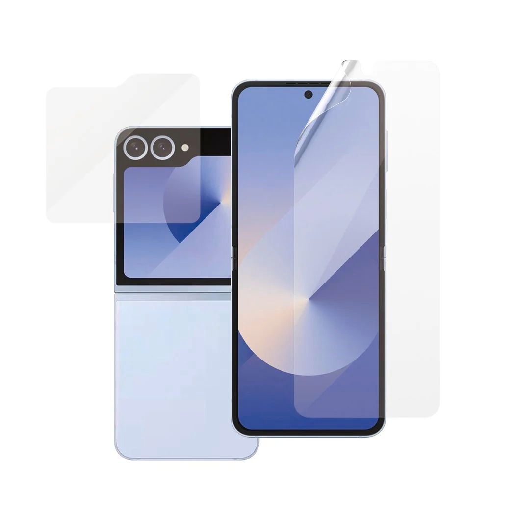 SAFE by PanzerGlass Displayschutzglas »Ultra-Wide Fit TPU + Classic Fit Glass Screen Protection«, für Samsung Galaxy Z Flip6, Displayschutzfolie, Schutzfolie, Bildschirmschutz, kratz- & stossfest