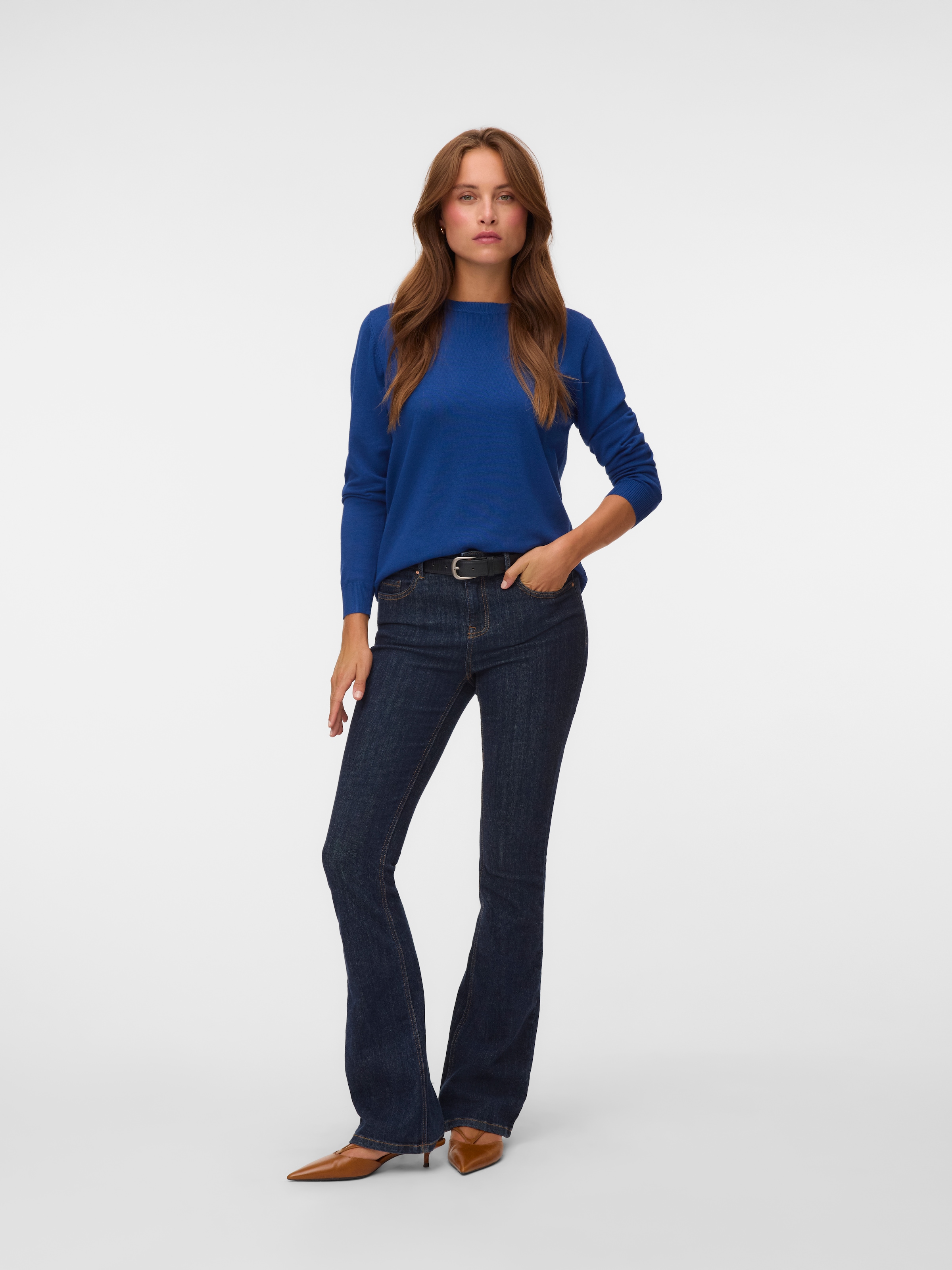 Vero Moda Strickpullover »VMSILJE LS O-NECK PULLOVER NOOS«
