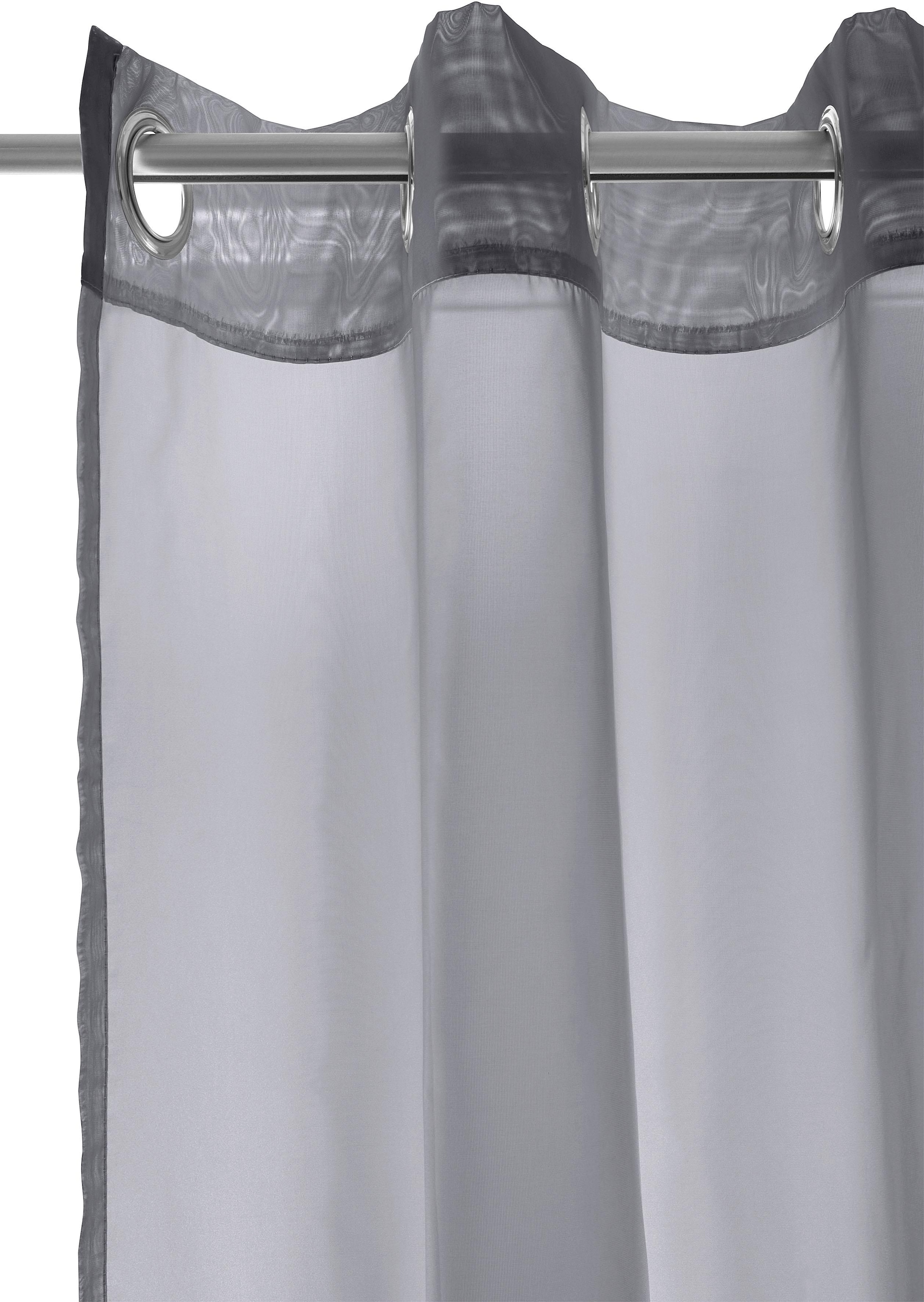 GOODproduct Gardine »XANA mit Ösen, Kräuselband oder Schlaufen« Ösen 1 Stk. tlg. Bestseller, einfarbig, 1 bzw. 2er Set, pflegeleicht, Bestseller!