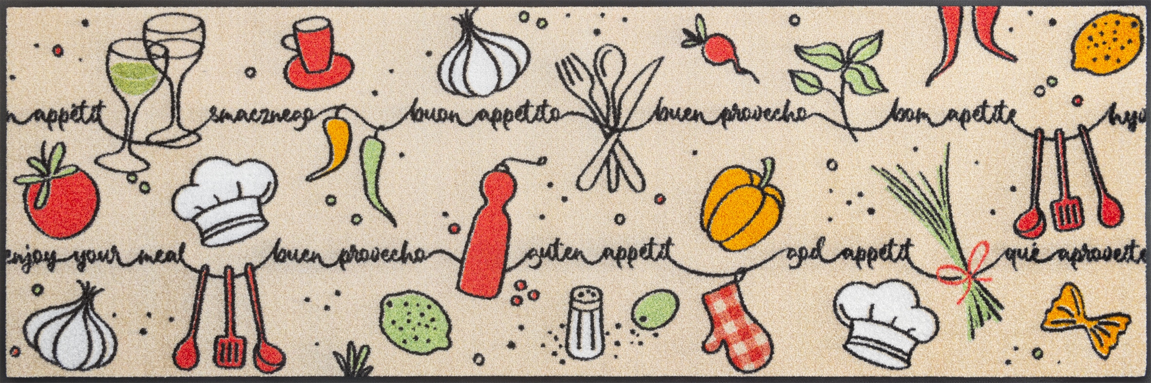 Image of wash+dry by Kleen-Tex Fussmatte "Flavour Trail" rechteckig 7 mm Höhe