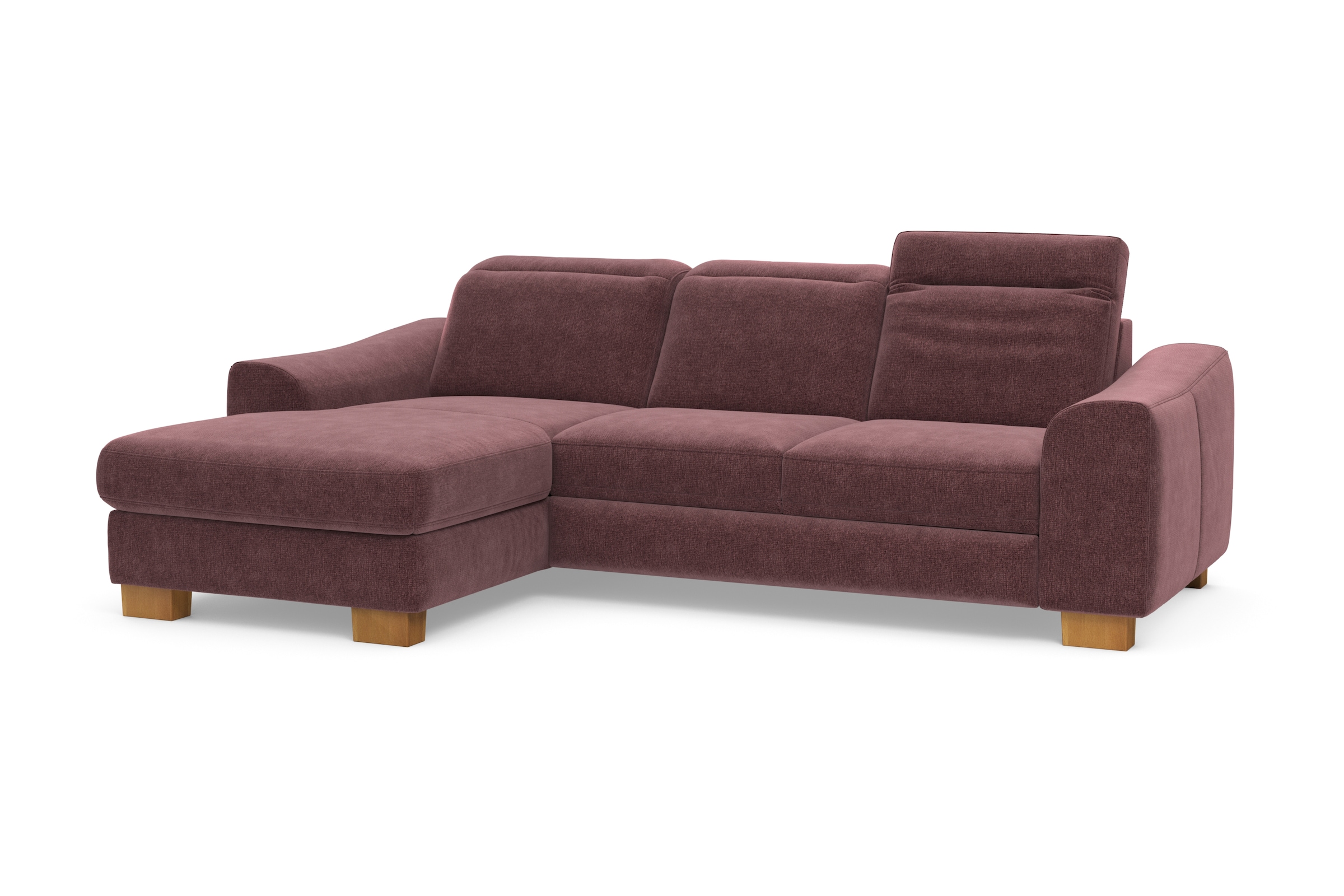 Home affaire Ecksofa »Dundee L-Form«, wahlweise mit Kopfteilverstellung und zusätzlich mit Bettfunktion