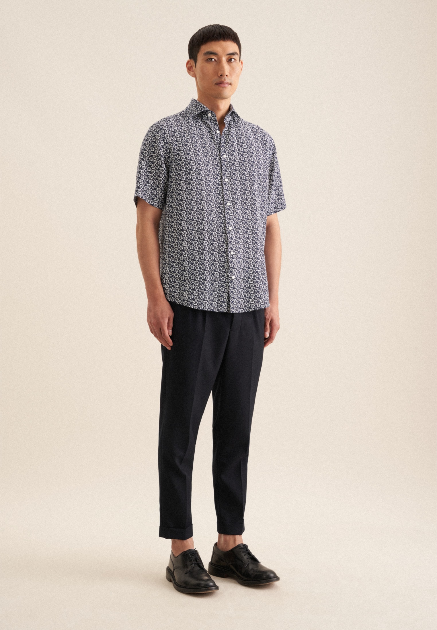 seidensticker Businesshemd »Regular« Regular 1/2 Kentkragen Floral