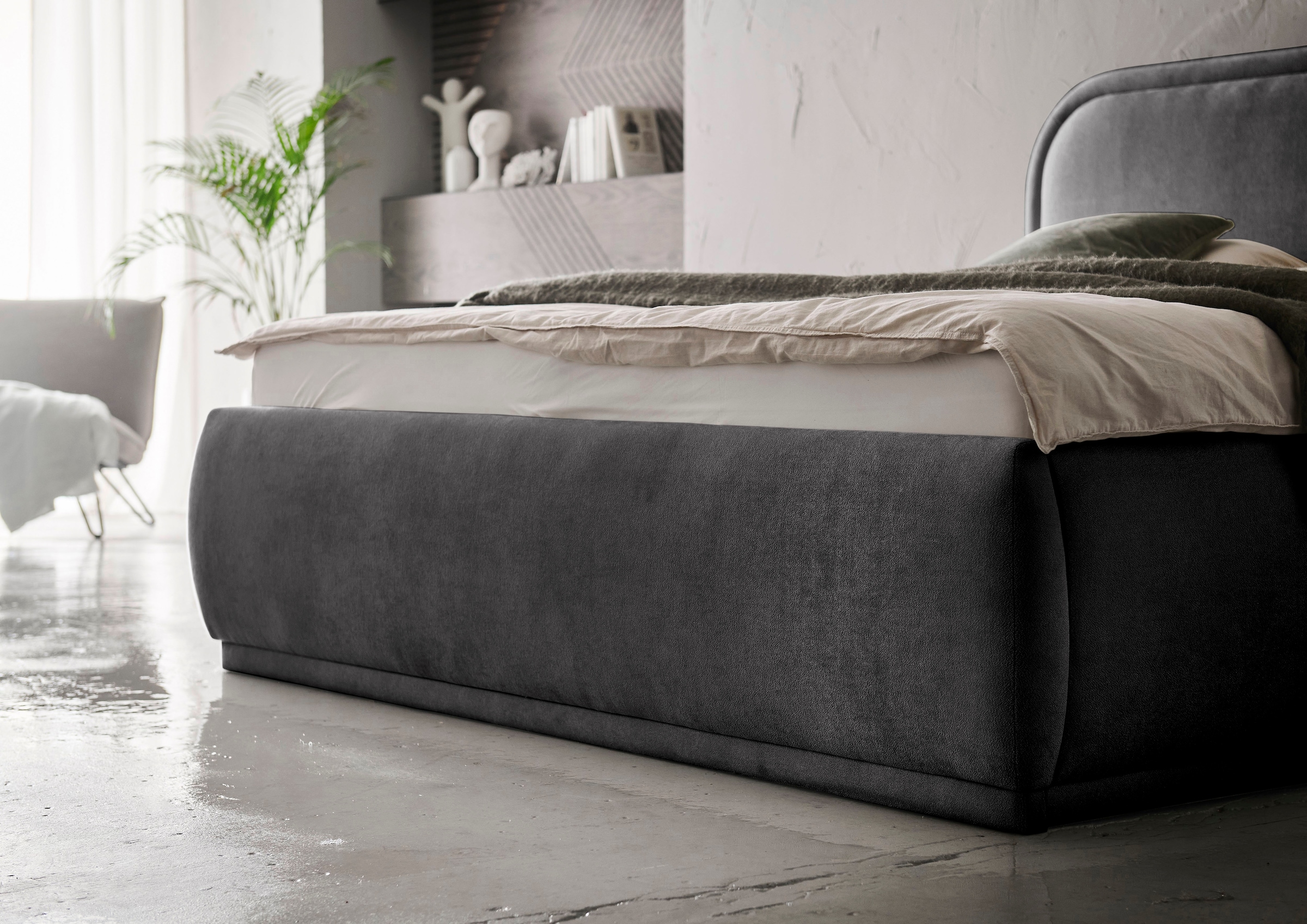 meise.möbel Lit rembourré »SOMA erhältlich in den Breiten 160 & 180cm, wahlweise mit Bettkasten« disponible en plusieurs couleurs