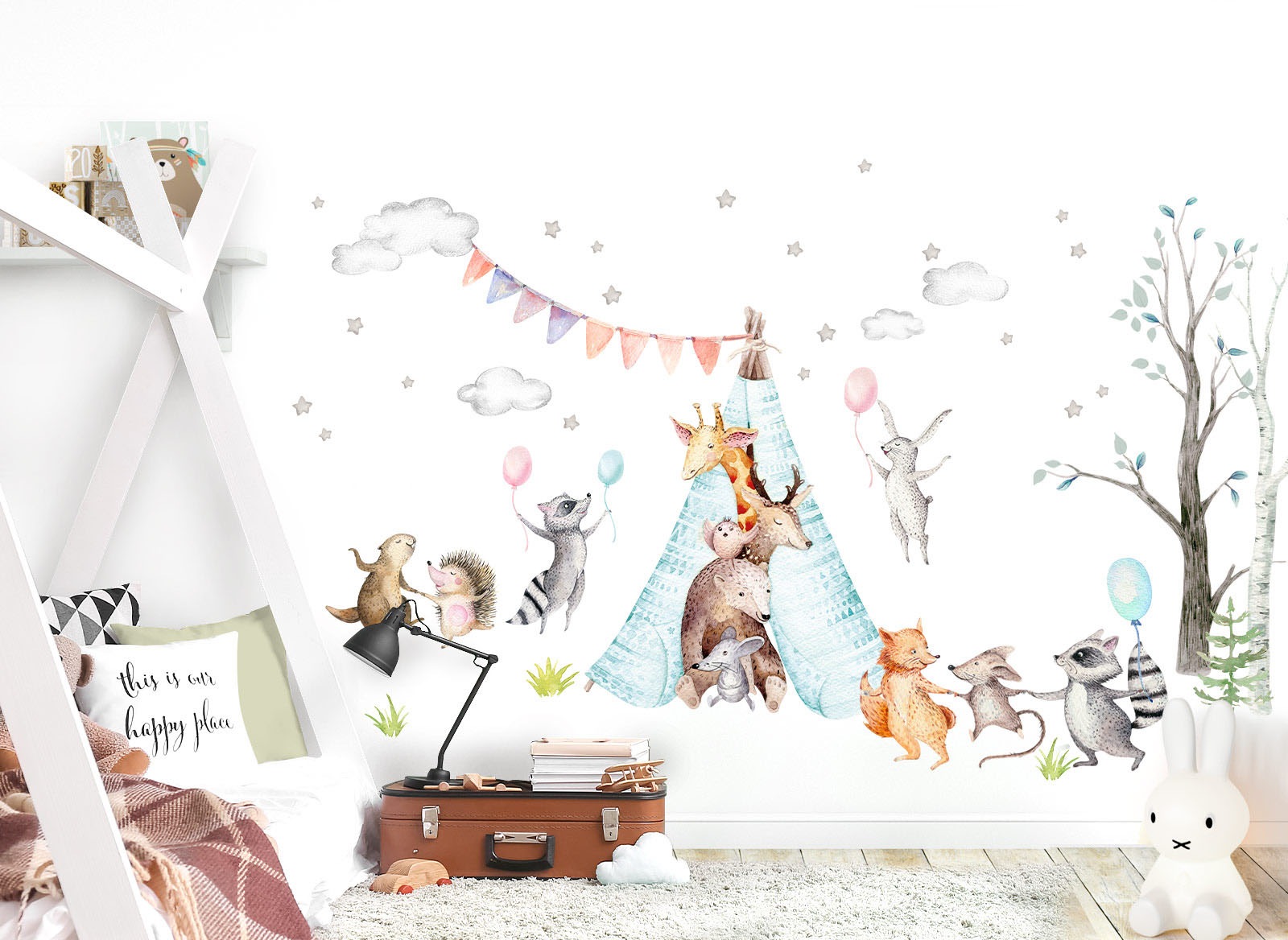 Image of little DECO Wandtattoo »Little Deco Wandtattoo Waldtiere Party & Tipi« bei Ackermann Versand Schweiz