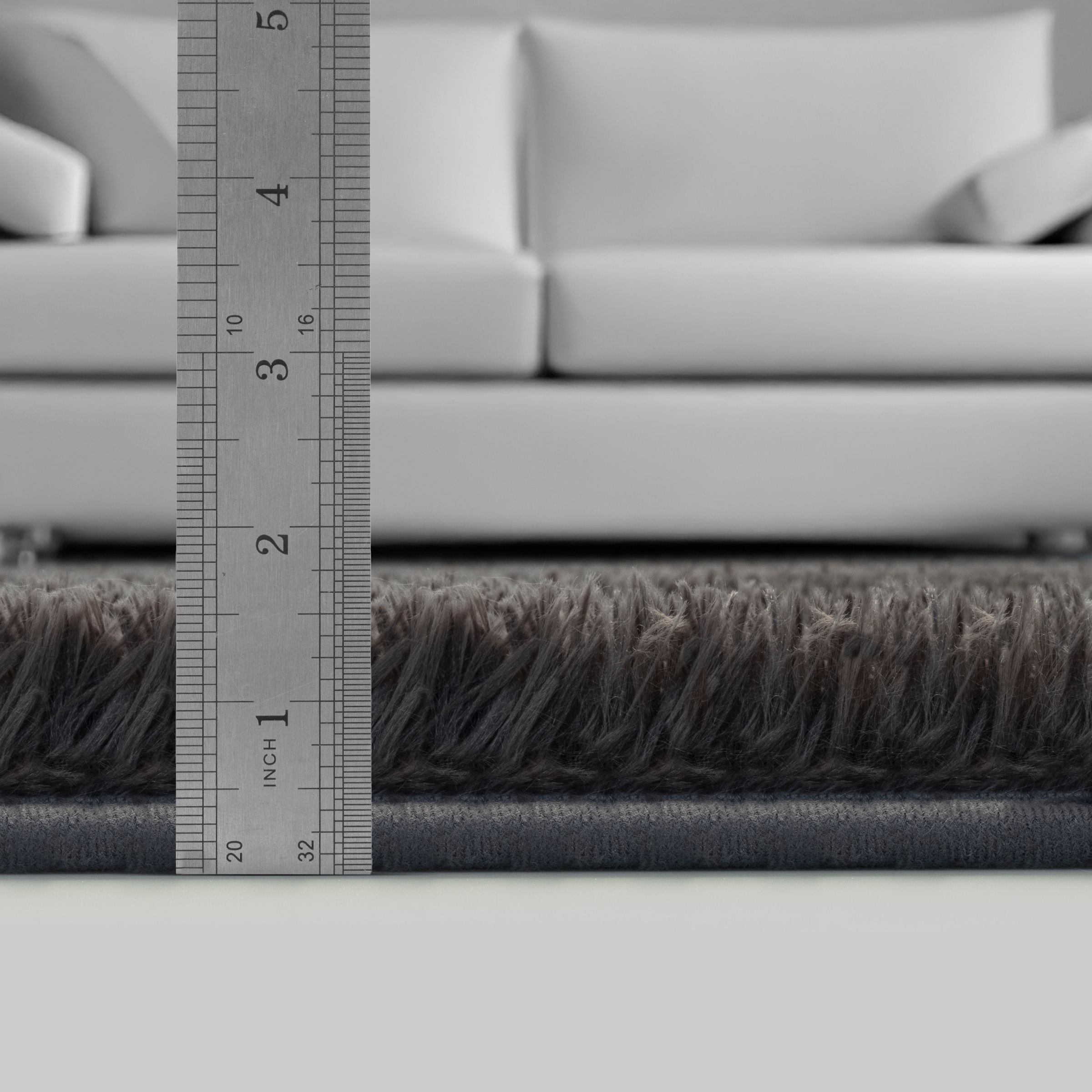 merinos Teppich »Fluffy Shaggy«, rund, 35 mm Höhe, Flauschiger Hochflor Teppich, Wohnzimmer, Anti-Rutsch Unterseite