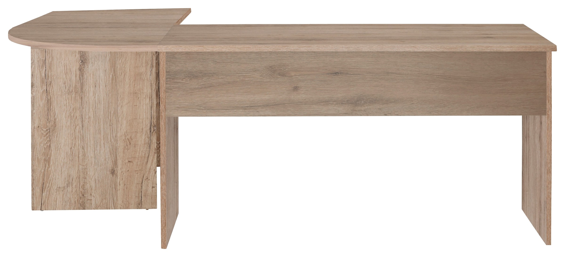 FMD Eckschreibtisch, Winkel-Schreibtisch, beidseitig montierbar, Masse 205/155x75,4x65,0 cm