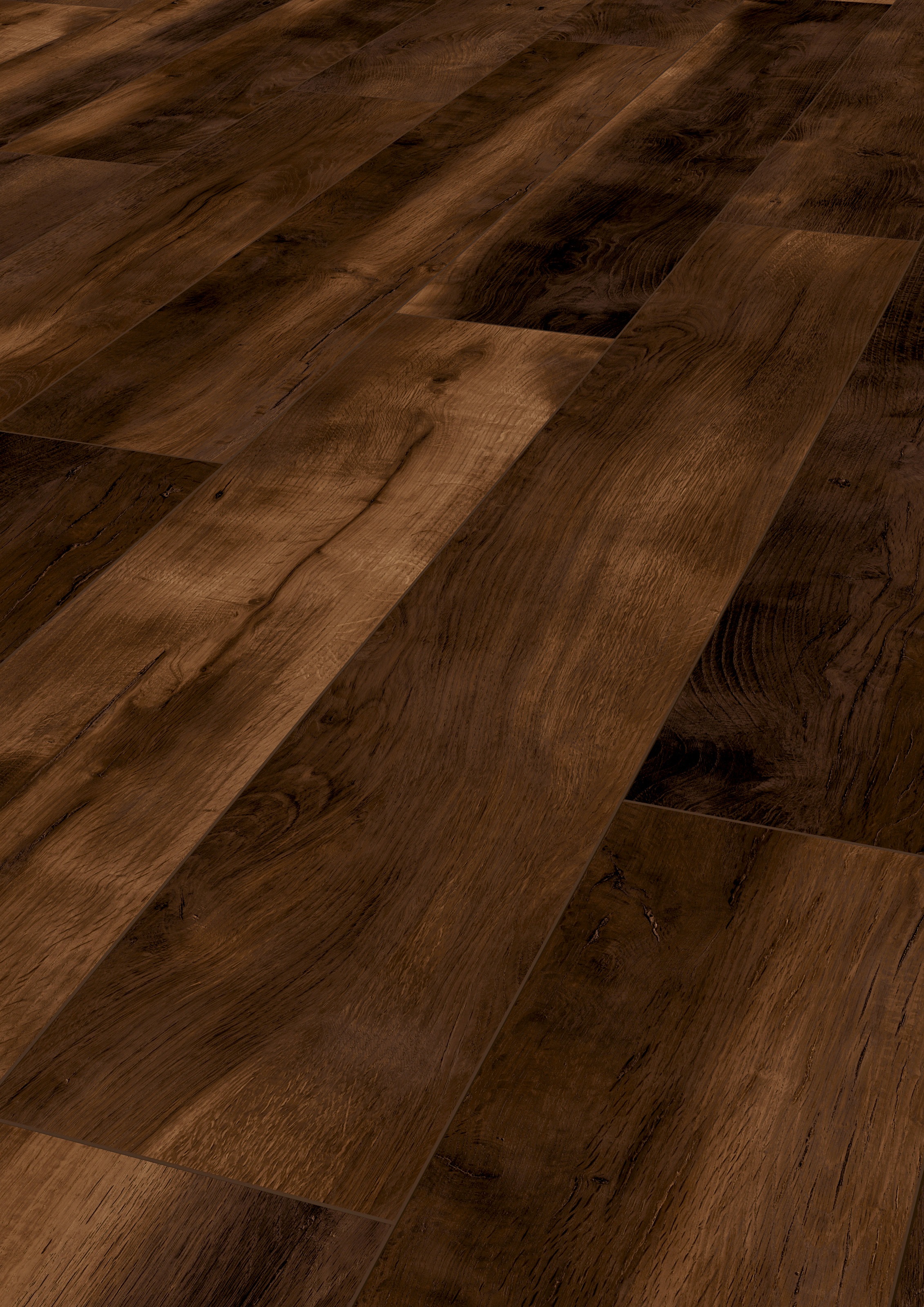 Image of ter Hürne Designboden »Eiche kubabraun«, mit fühlbarer Oberfläche und Klicksystem bei Ackermann Versand Schweiz