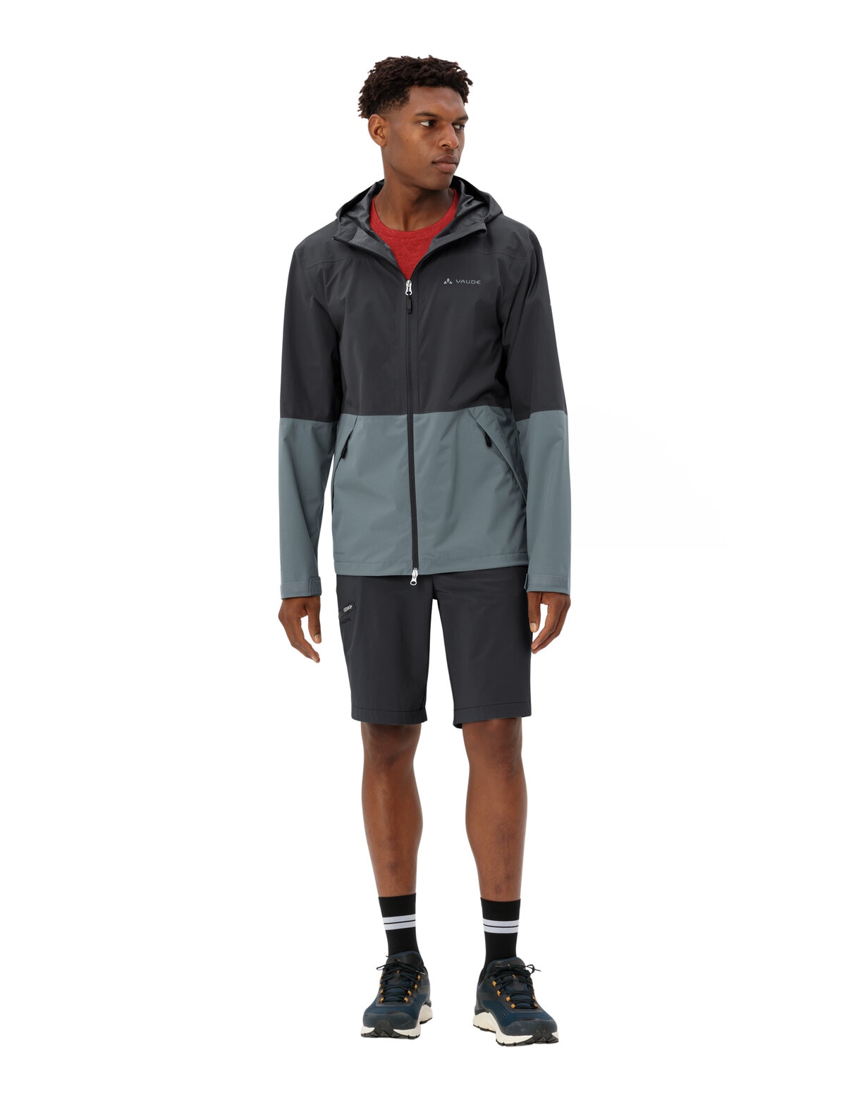 VAUDE Veste d'extérieur »MEN'S NEYLAND 2.5L JACKET« mit Kapuze sportlicher Stil, mit Kapuze, wasserdicht