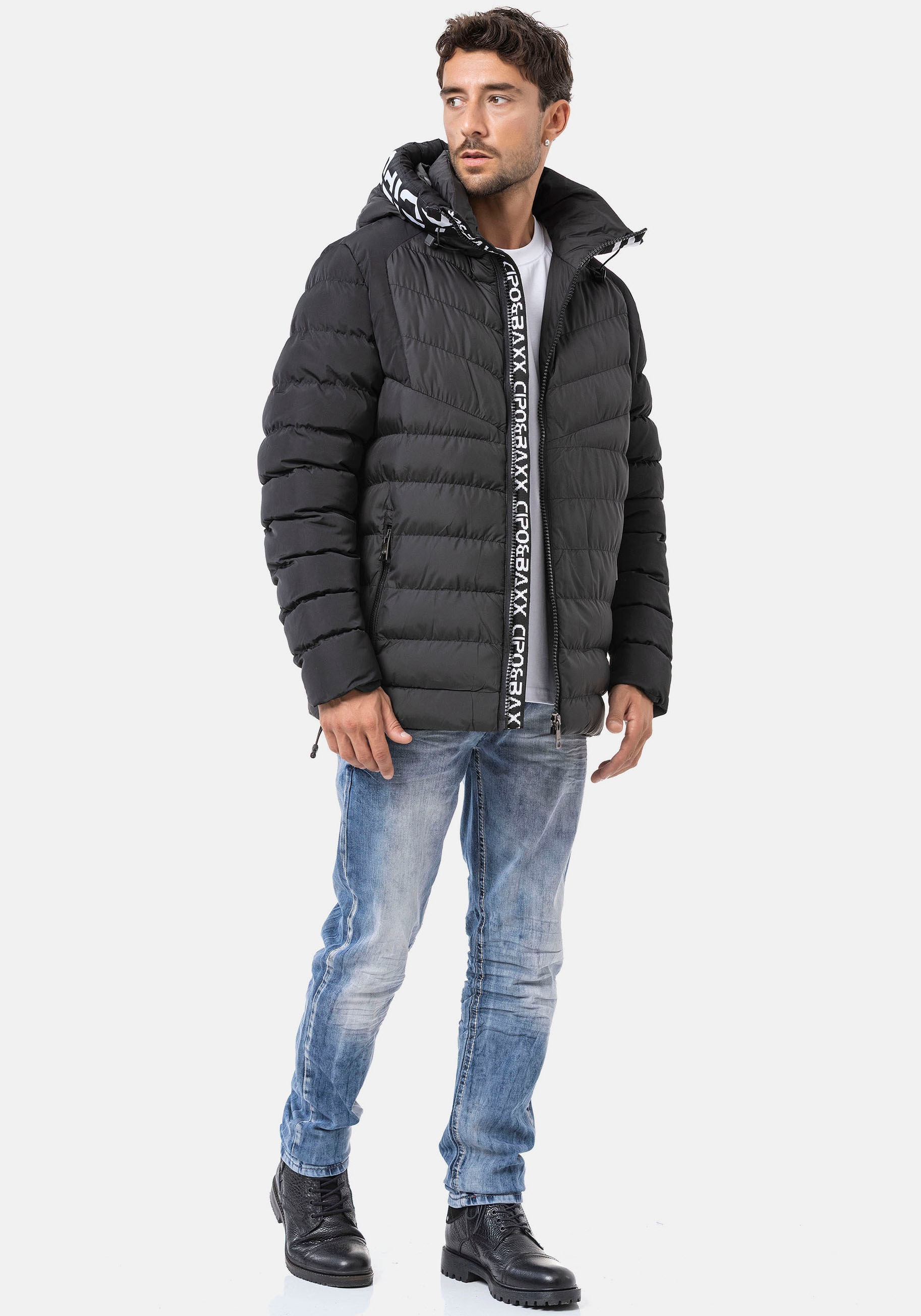 Cipo & Baxx Veste matelassée mit Kapuze