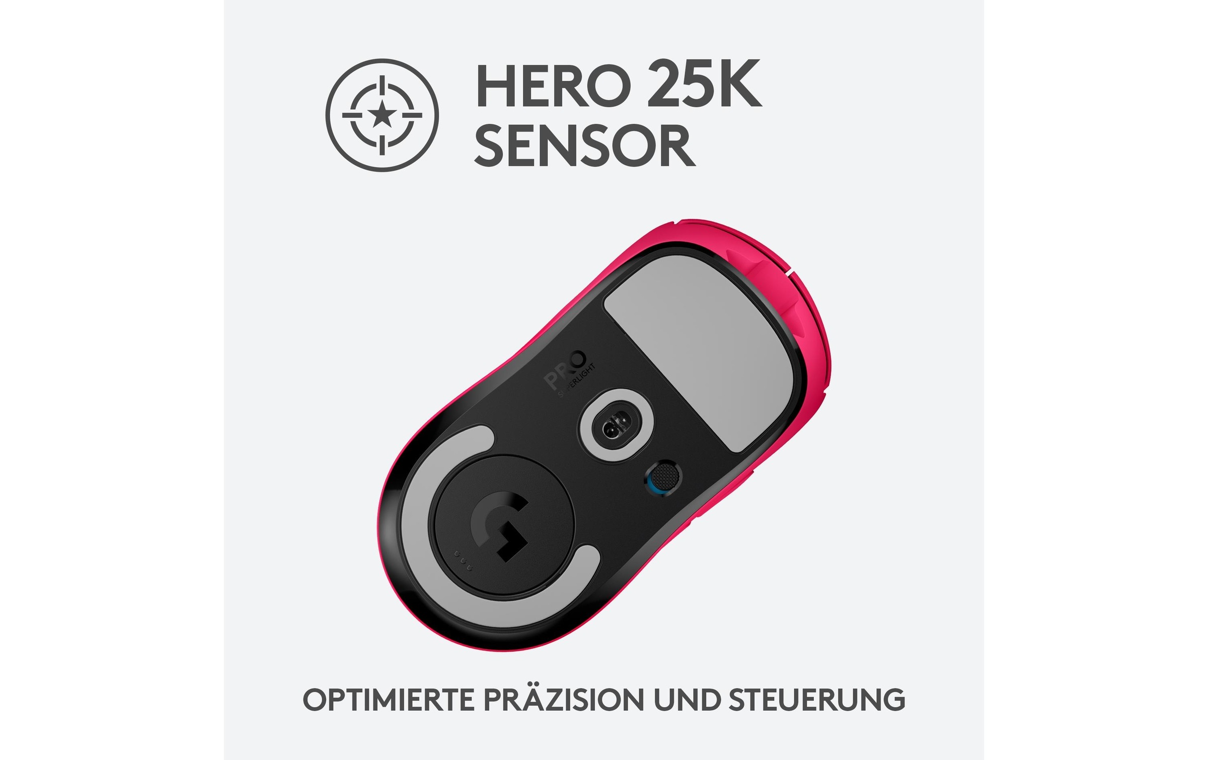 Logitech Gaming-Maus »Logitech PRO X SUPERLIGHT pink«, kabellos