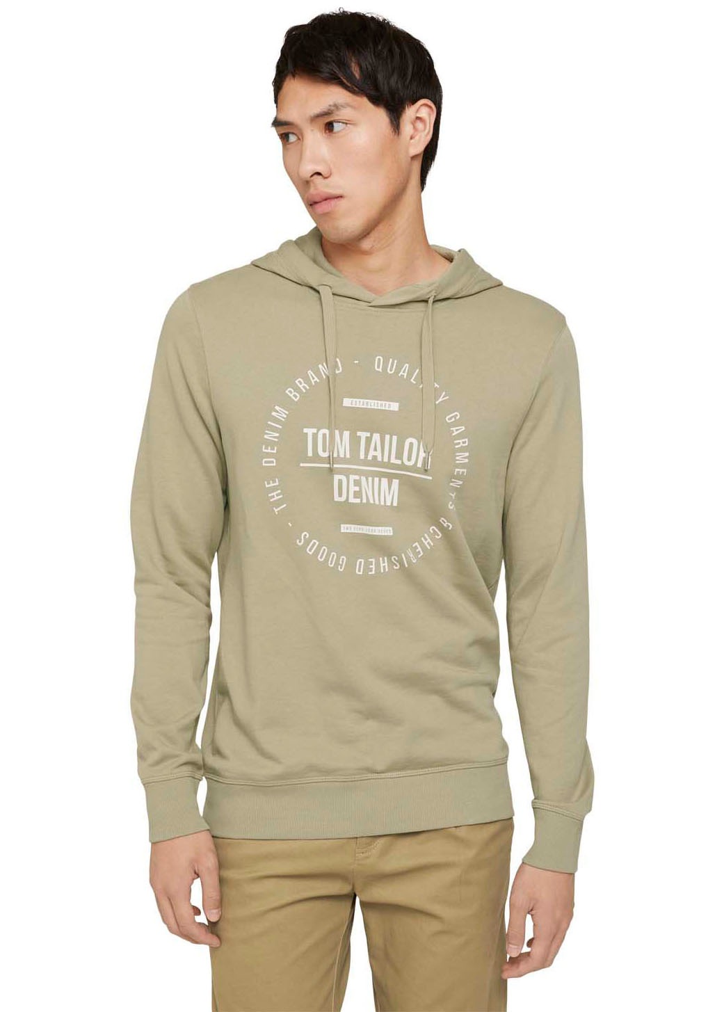 Image of TOM TAILOR Denim Kapuzensweatshirt, mit Logofrontdruck bei Ackermann Versand Schweiz